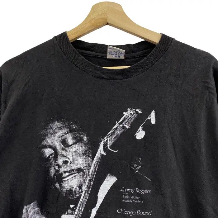 Vintage Vtg 80’ JIMMY ROGERS BLUES Chicago Bound Album Tee Shirt Size US L / EU 52-54 / 3 - 2 Thumbnail