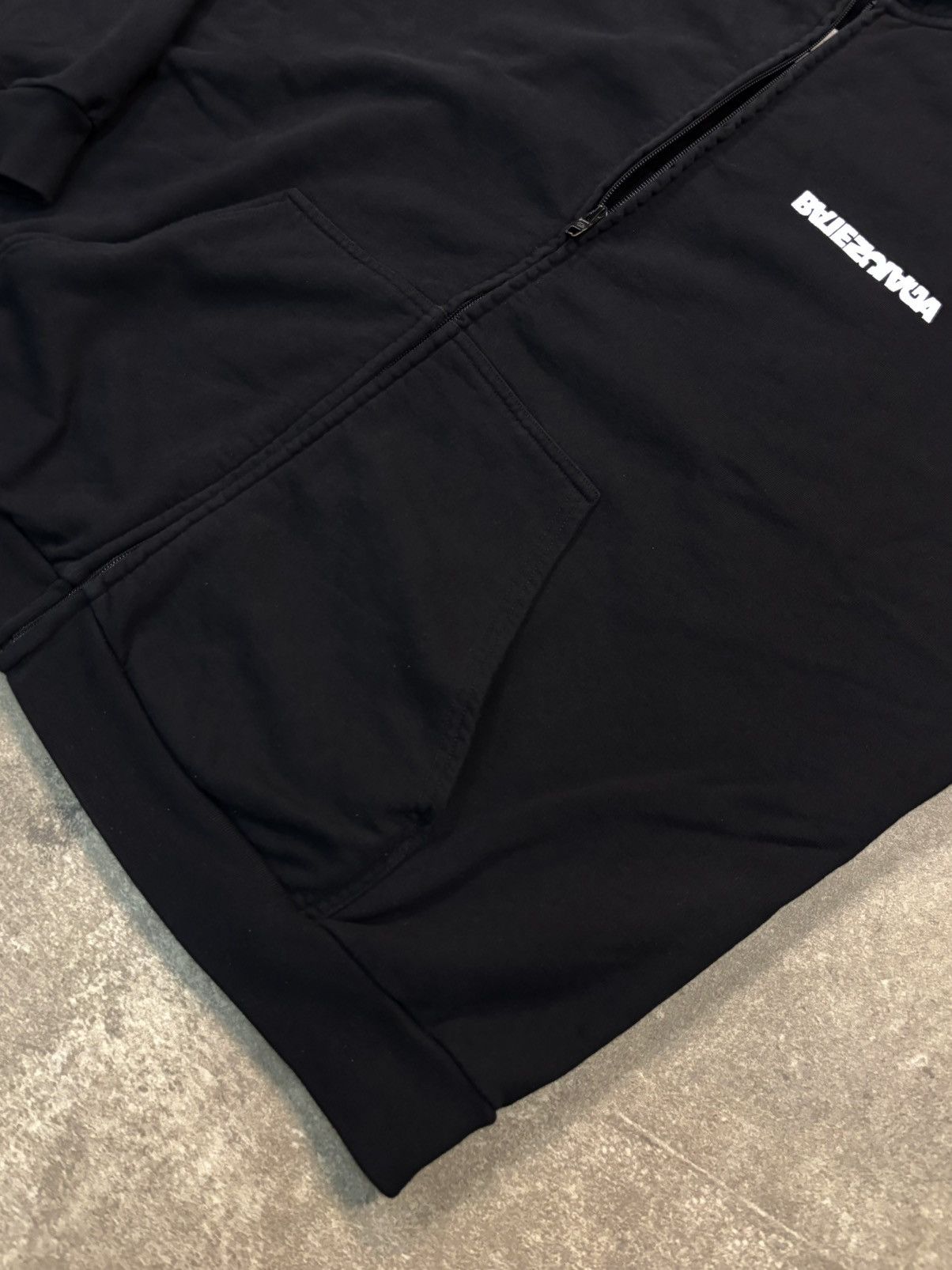 Balenciaga Balenciaga Turn Wide Fit Zip-Up Hoodie Size US XL / EU 56 / 4 - 6 Thumbnail