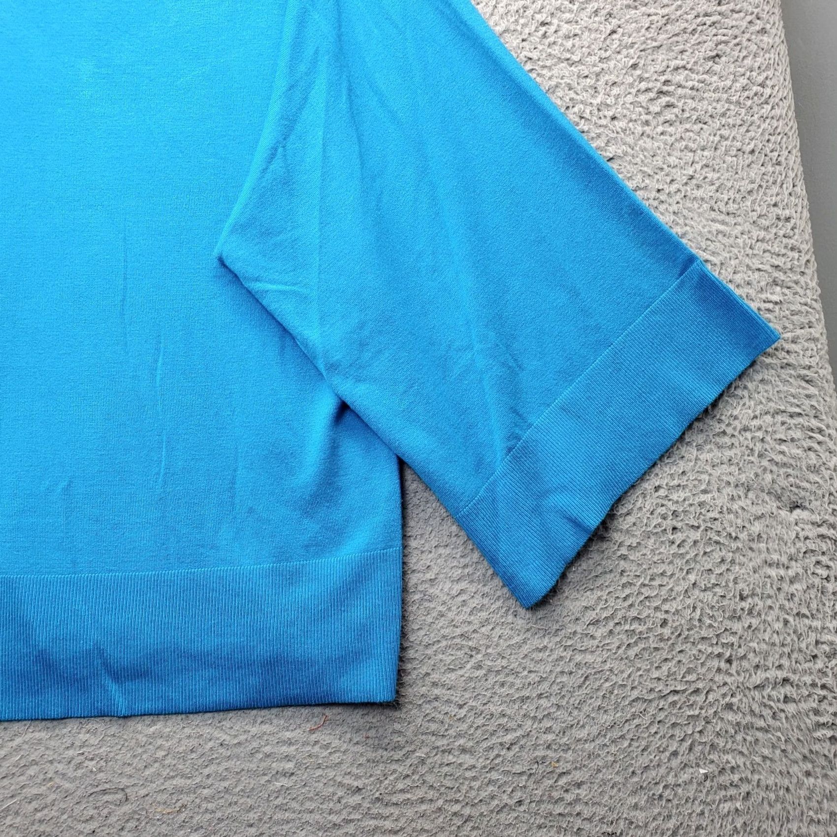 Soft Surroundings Soft Surroundings Kimono Top Women L Blue V-Neck Pullover Knit 3/4 Sleeve - XS? Size L / US 10 / IT 46 - 7 Thumbnail