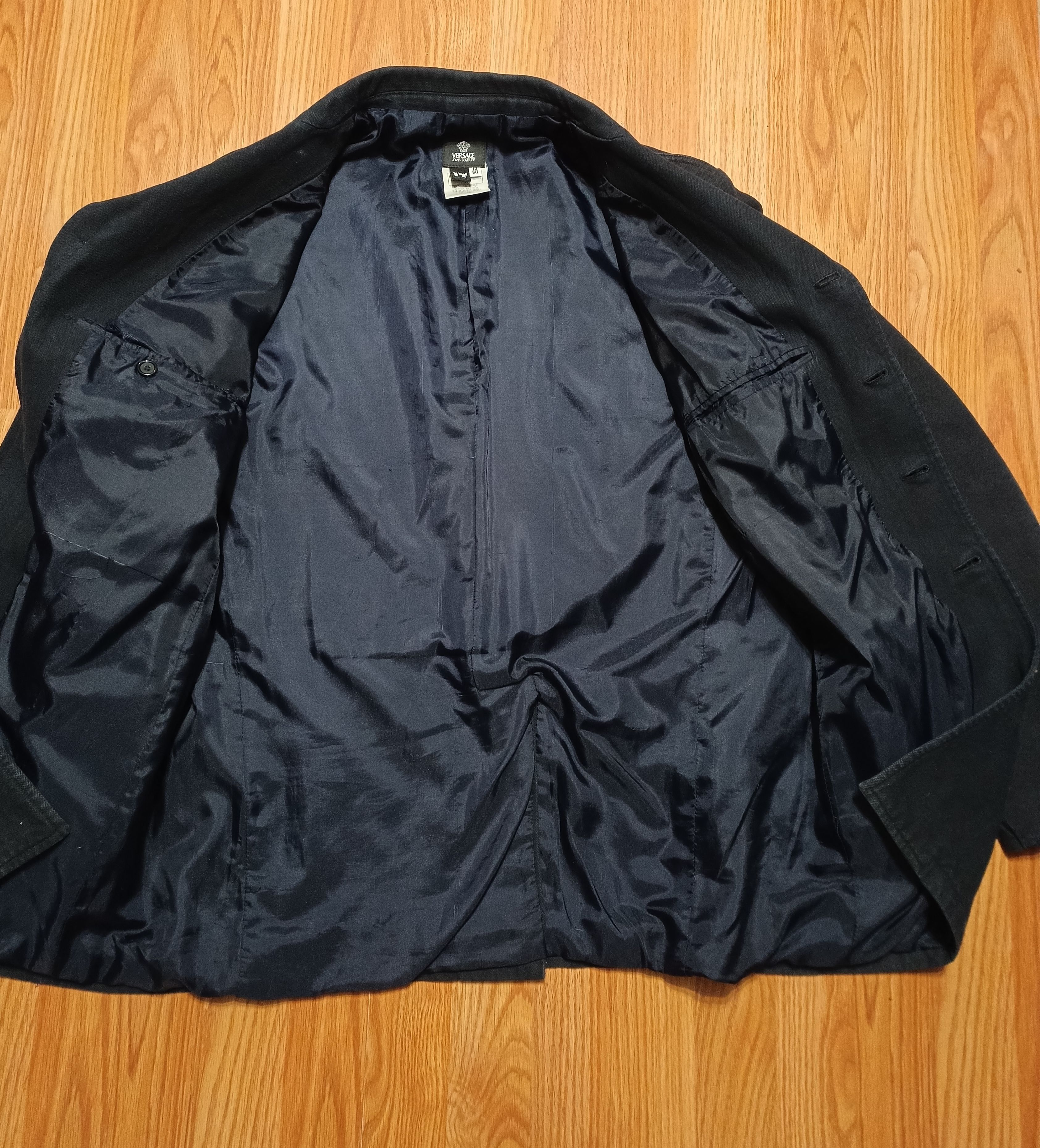 Versace × Versace Jeans Couture Versus Jeans Couture Dark Blue Mens Cotton Jacket Size EU 50 Size US M / EU 48-50 / 2 - 7 Thumbnail
