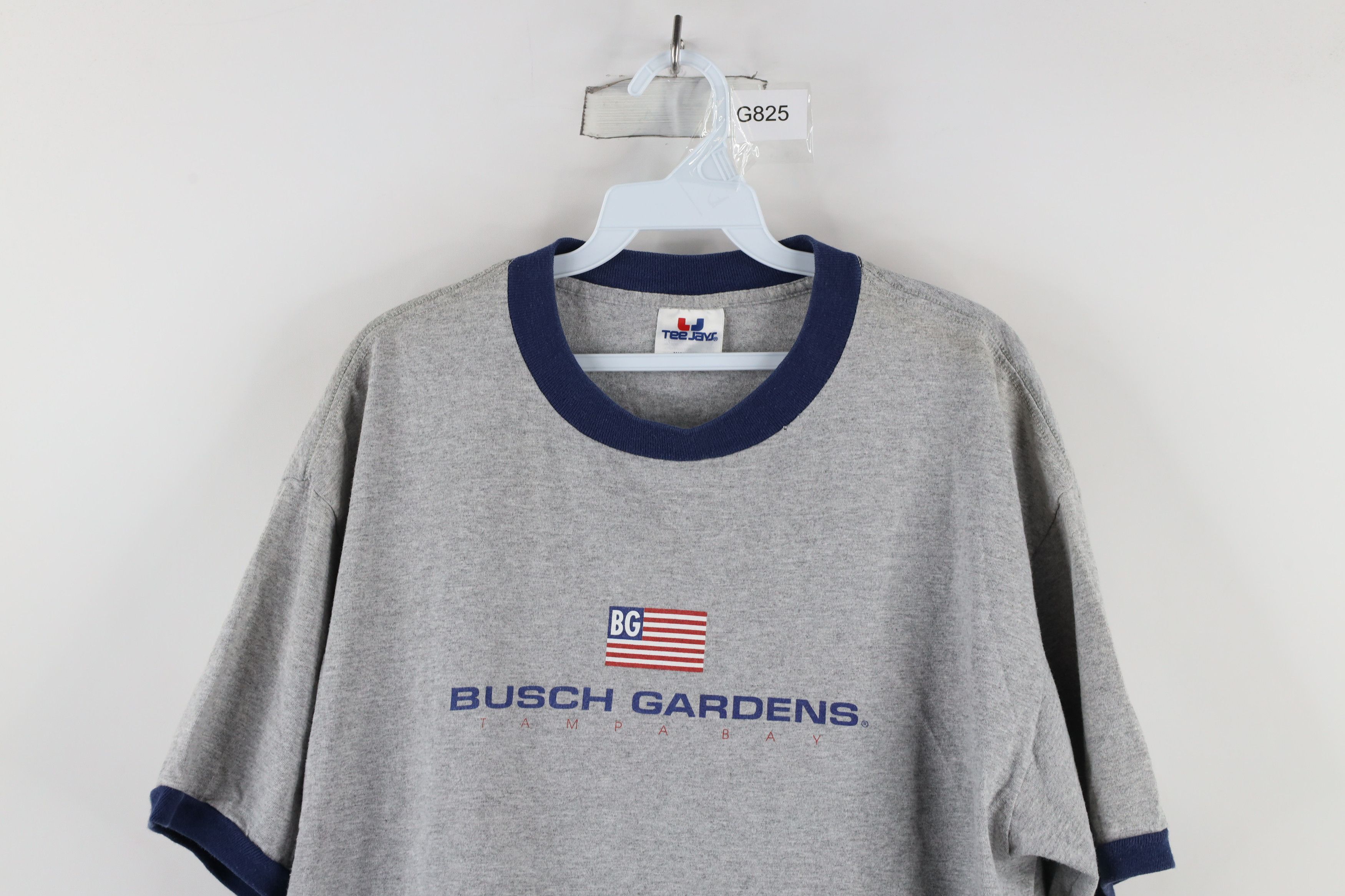 Vintage Vintage 90s Gardens Tampa Bay Short Sleeve Ringer T-Shirt US Size US XL / EU 56 / 4 - 2 Thumbnail