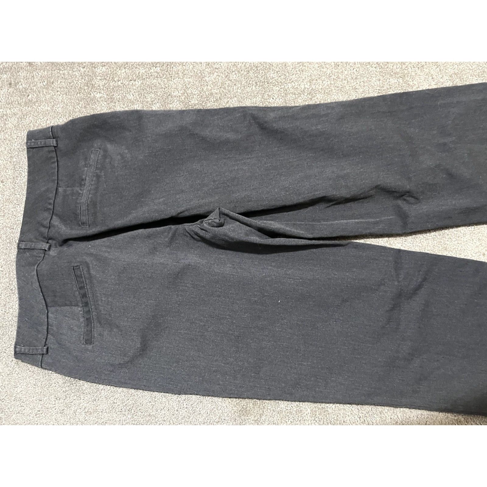 Dockers DOCKERS Women's Khakis Size 4 Short Gray Mid Rise Straight Leg Size 27" / US 4 / IT 40 - 4 Thumbnail