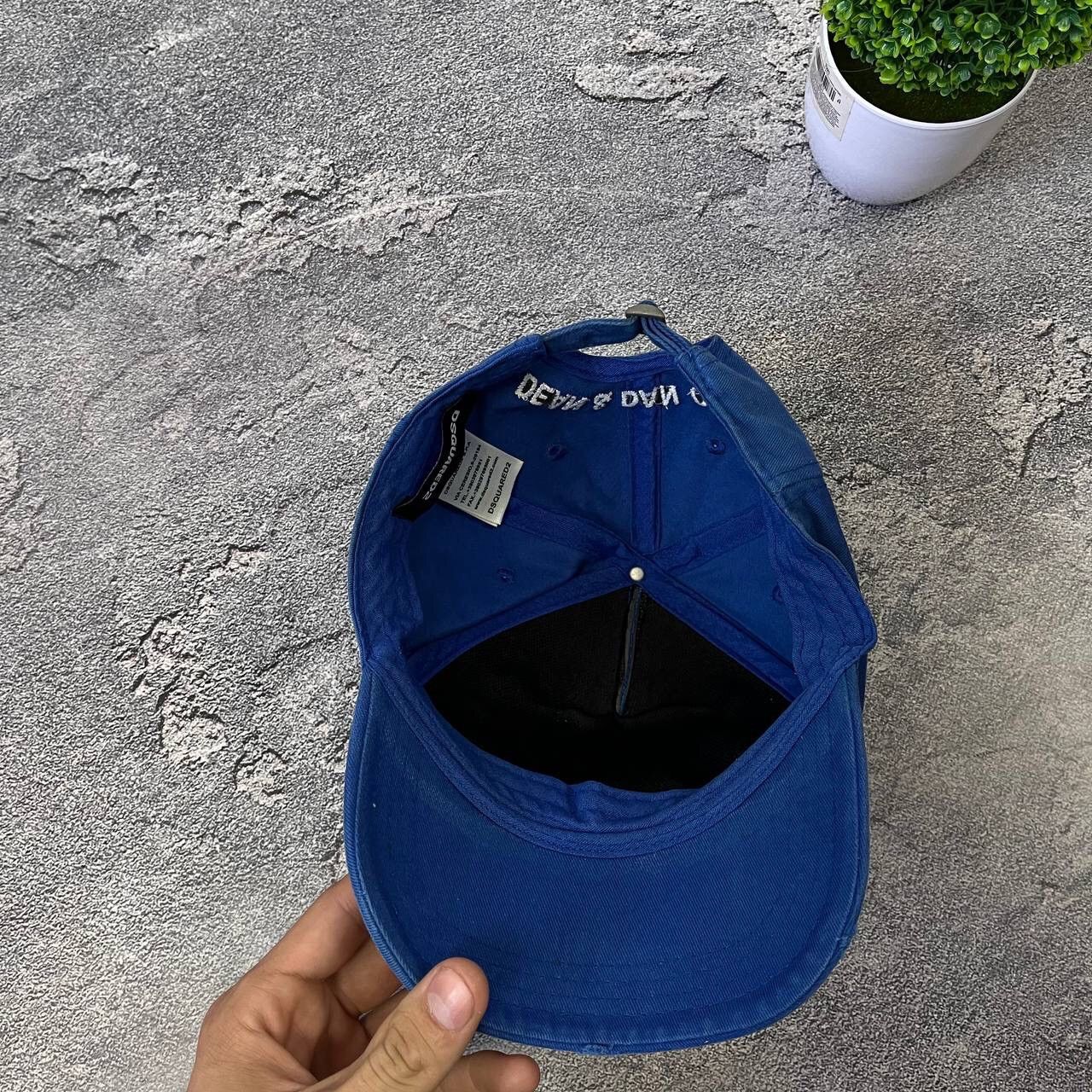 Dsquared2 Vintage DSQUARED2 USA Blue Baseball Y2K Cap Hat Spell Out Size ONE SIZE - 3 Thumbnail