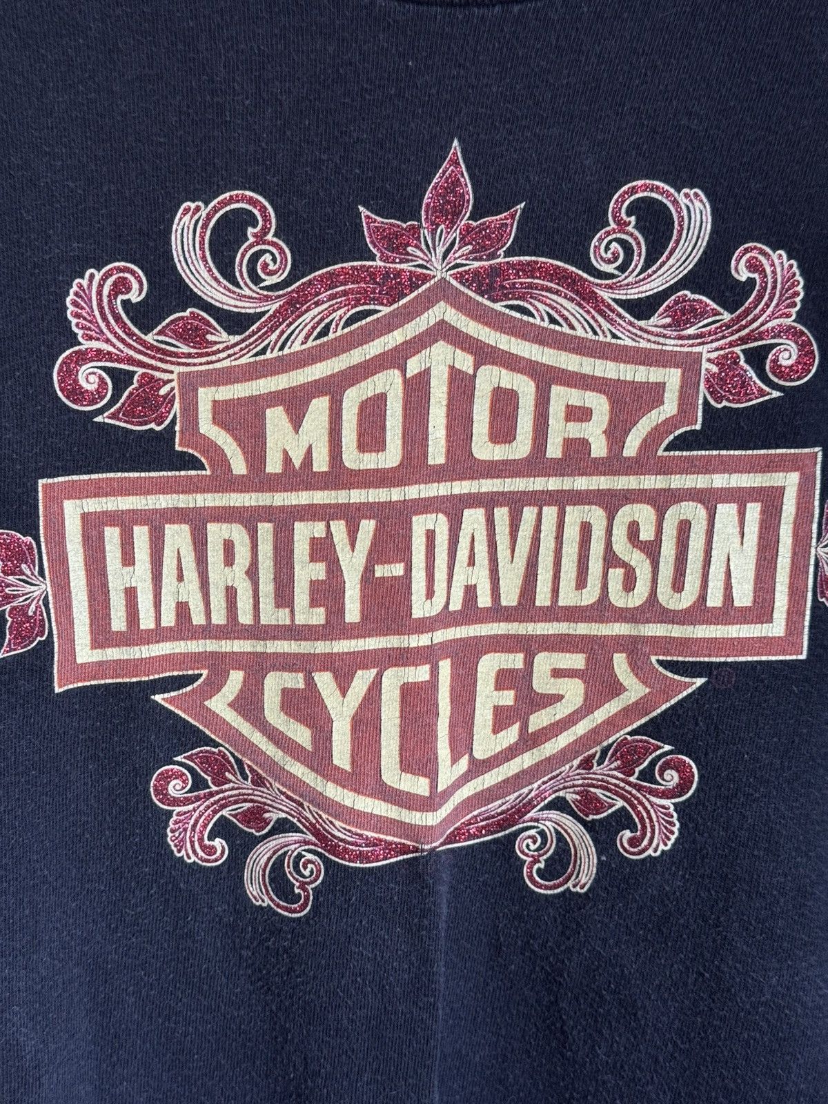 Harley Davidson Rare Harley Davidson Tee (with pink sparkles) Size US XL / EU 56 / 4 - 3 Thumbnail