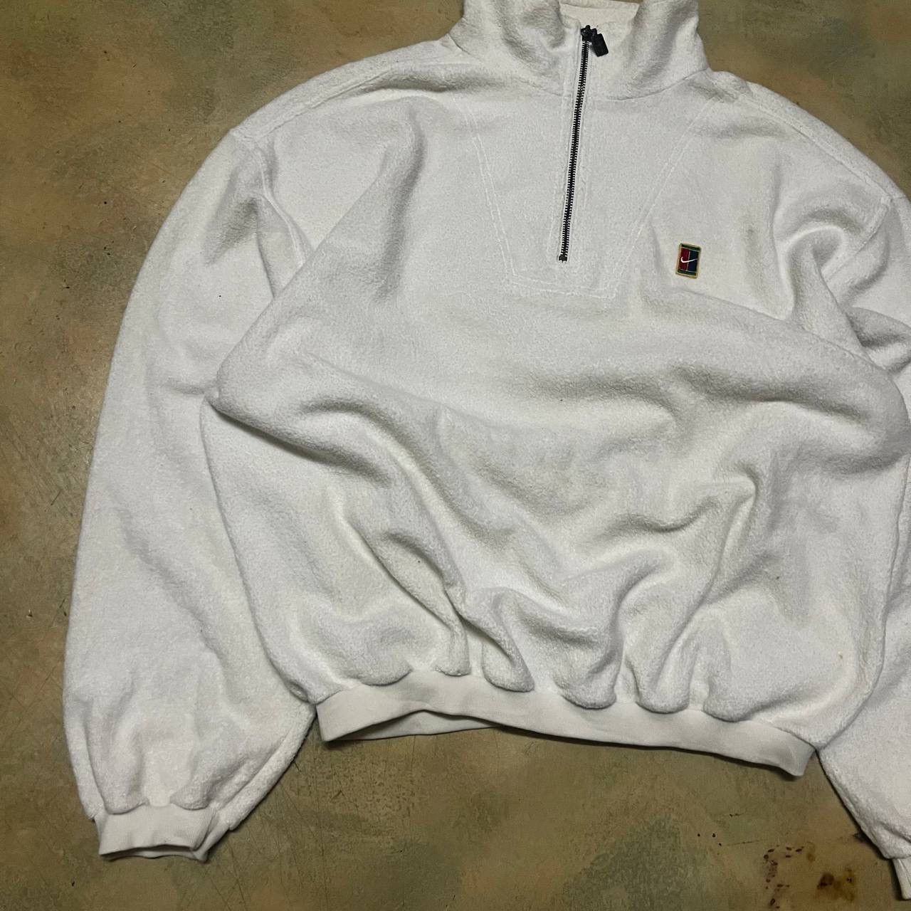 Nike × Vintage Vintage Nike Fleece Sweatshirt Small Logo Half Zipper Size US M / EU 48-50 / 2 - 4 Thumbnail