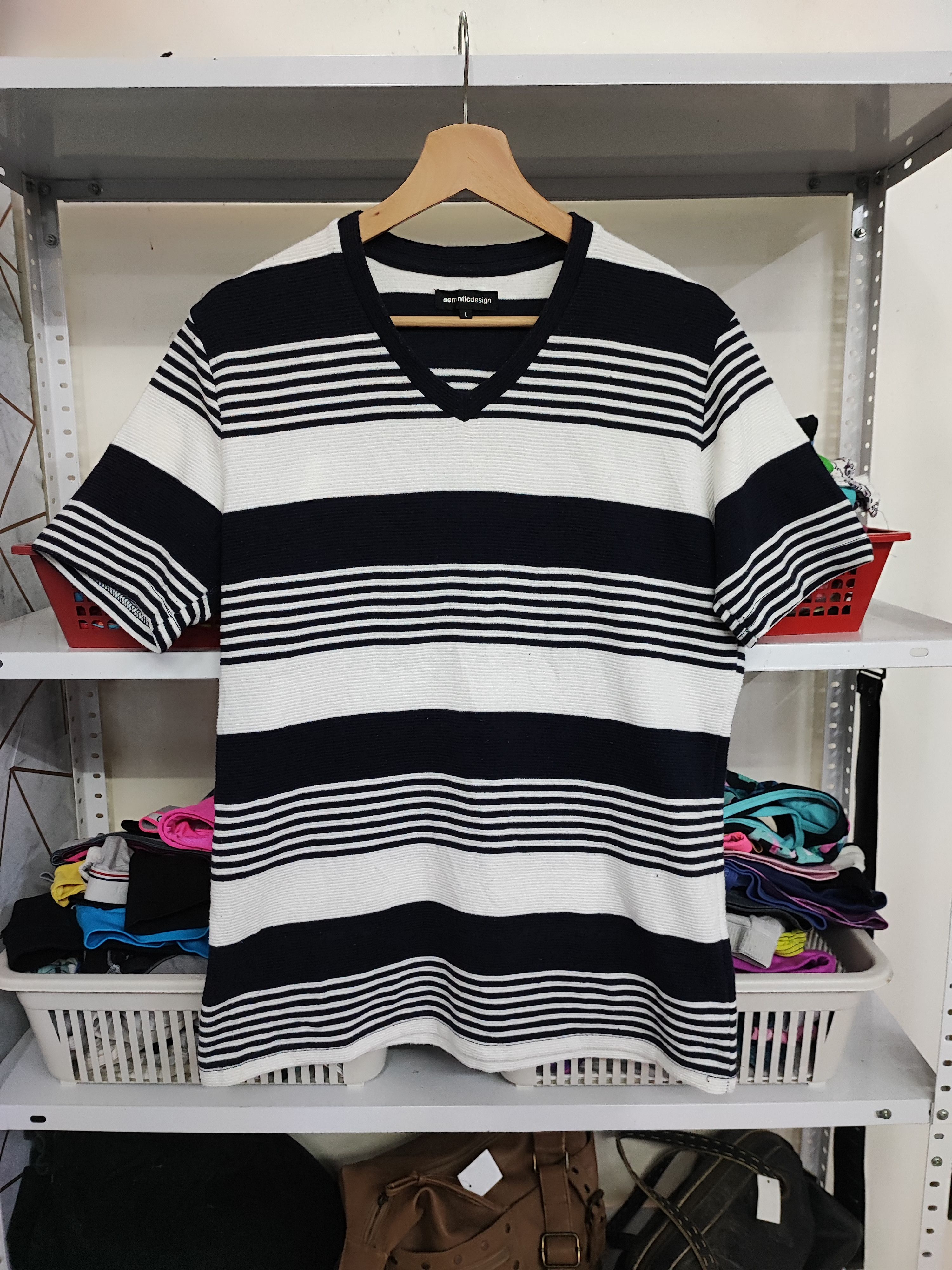 semanticdesign Stripe Japan Tee by Semantic Design Size US L / EU 52-54 / 3 - 1 Thumbnail