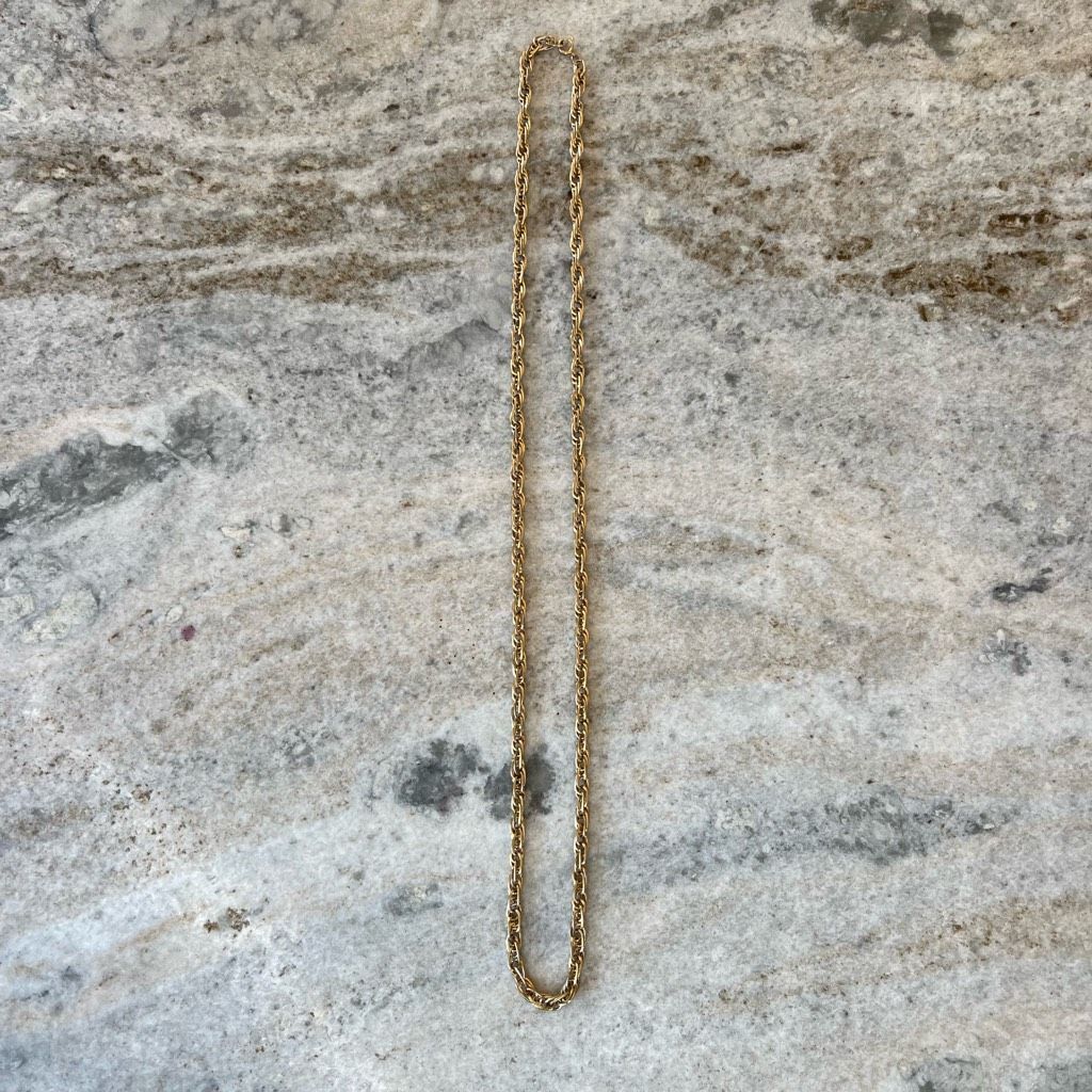 Vintage Vintage Gold Tone Chunky Multi Link Long Rope Chain Necklace Size ONE SIZE - 1 Thumbnail