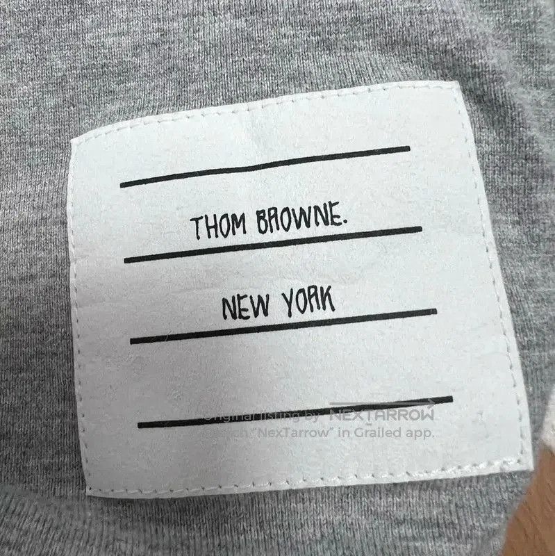 Thom Browne Thom Browne Gray Logo Long Sleeve Sweatshirt . Size XXS / US 00 / IT 34 - 4 Thumbnail