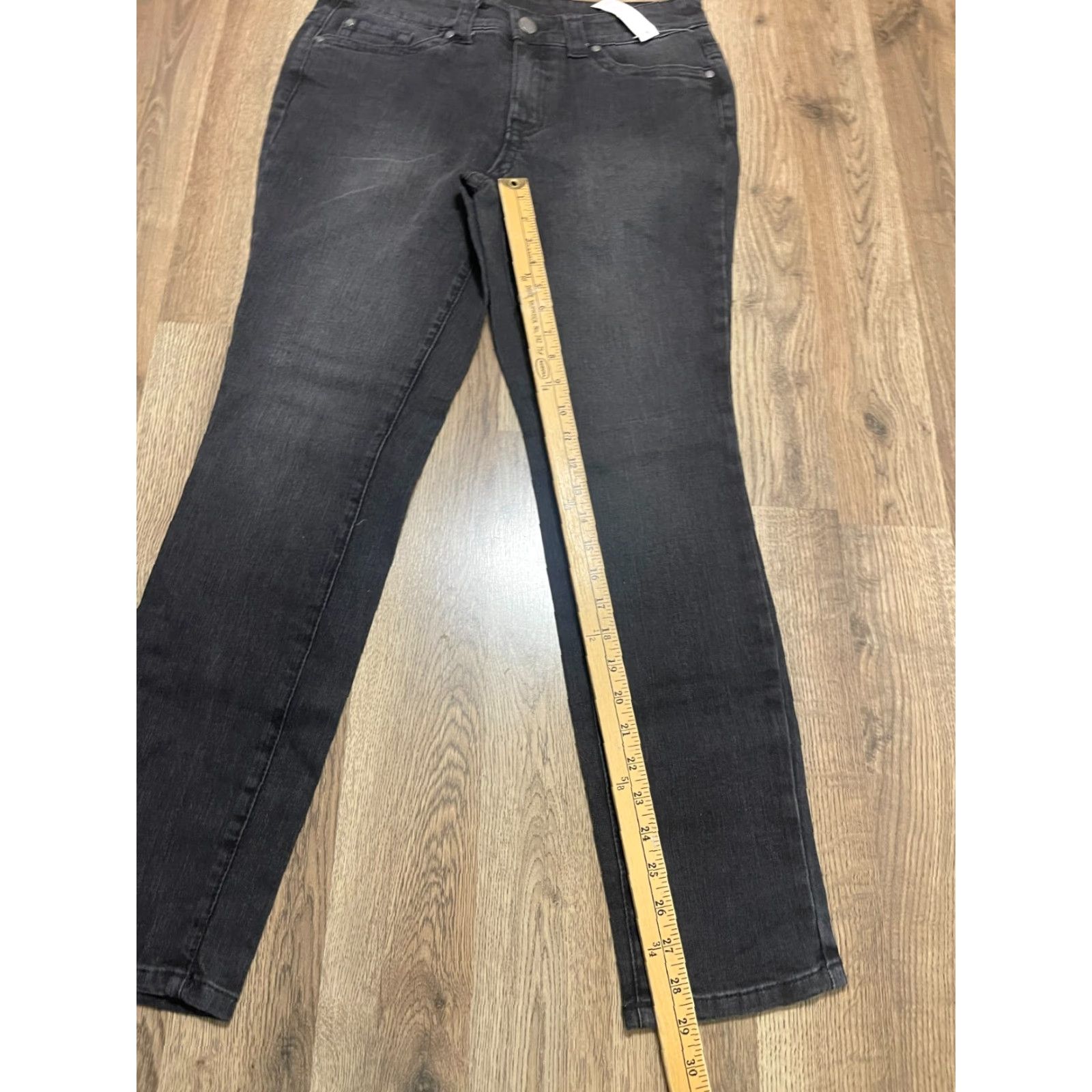 Vintage Christopher Banks Jeans Women's 6 Black Denim Straight Leg Pockets NWT Size 28" / US 6 / IT 42 - 5 Thumbnail