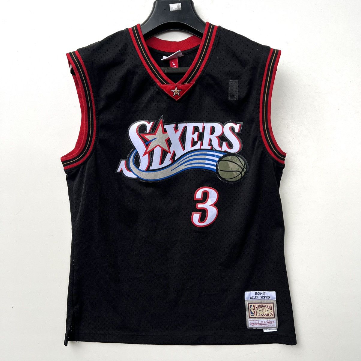 Mitchell & Ness Philadelphia 76ers #3 Allen Iverson Champion NBA Jersey Size US L / EU 52-54 / 3 - 1 Thumbnail
