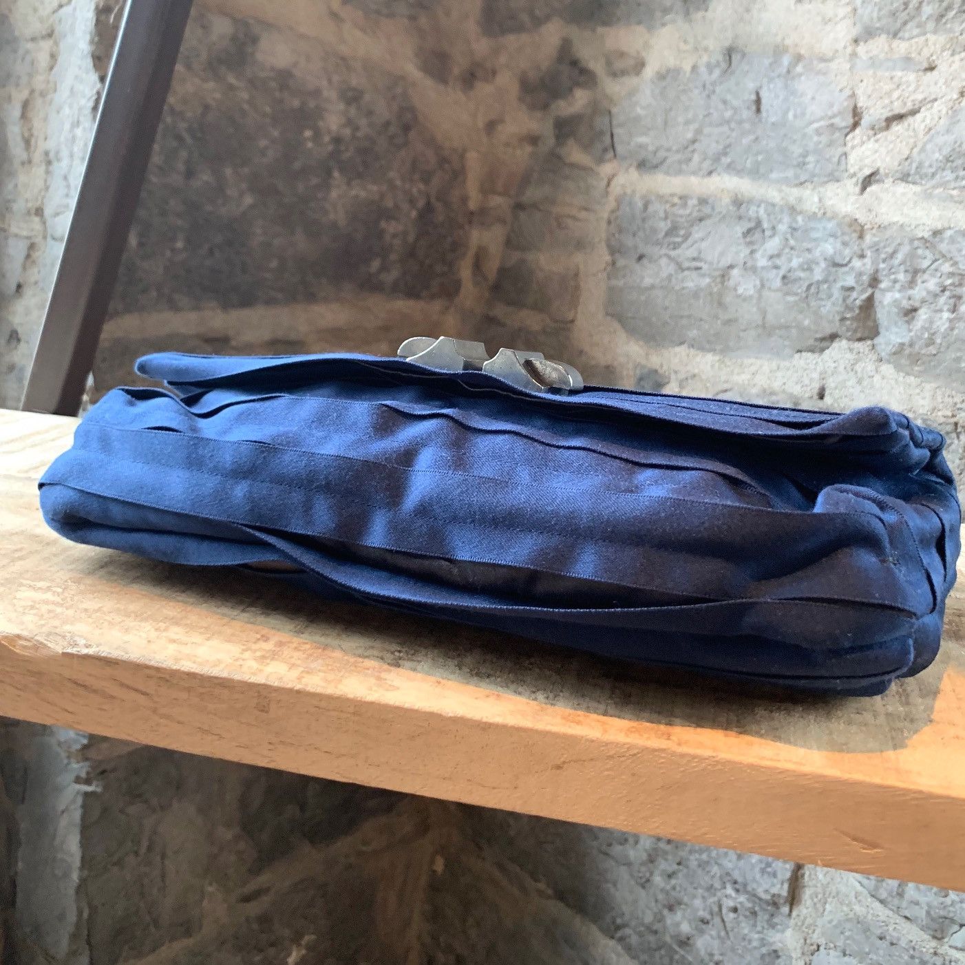 Lanvin Lanvin Navy Ribbon Flap Clutch Size ONE SIZE - 4 Thumbnail