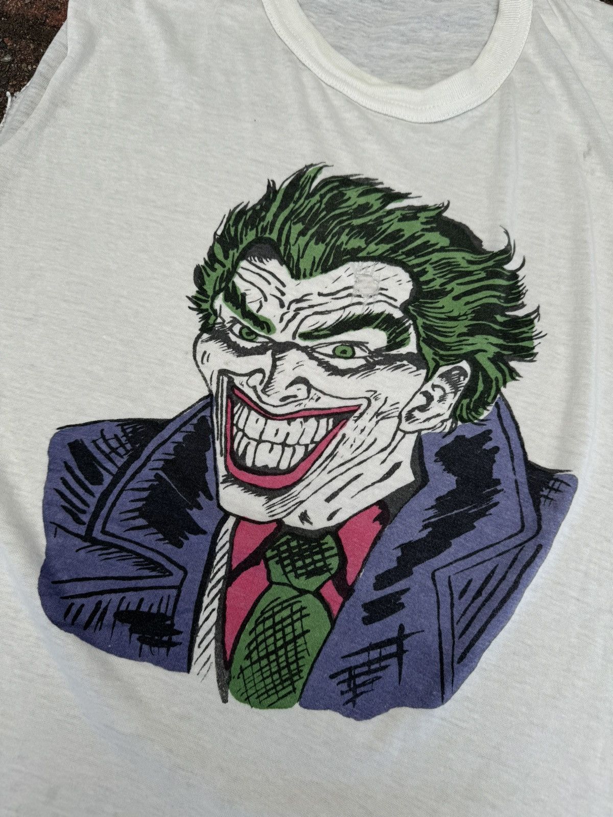 DC Comics × Vintage True Vintage 60s/70s Joker DC Comics Thrashed Tank Top Size US L / EU 52-54 / 3 - 2 Thumbnail