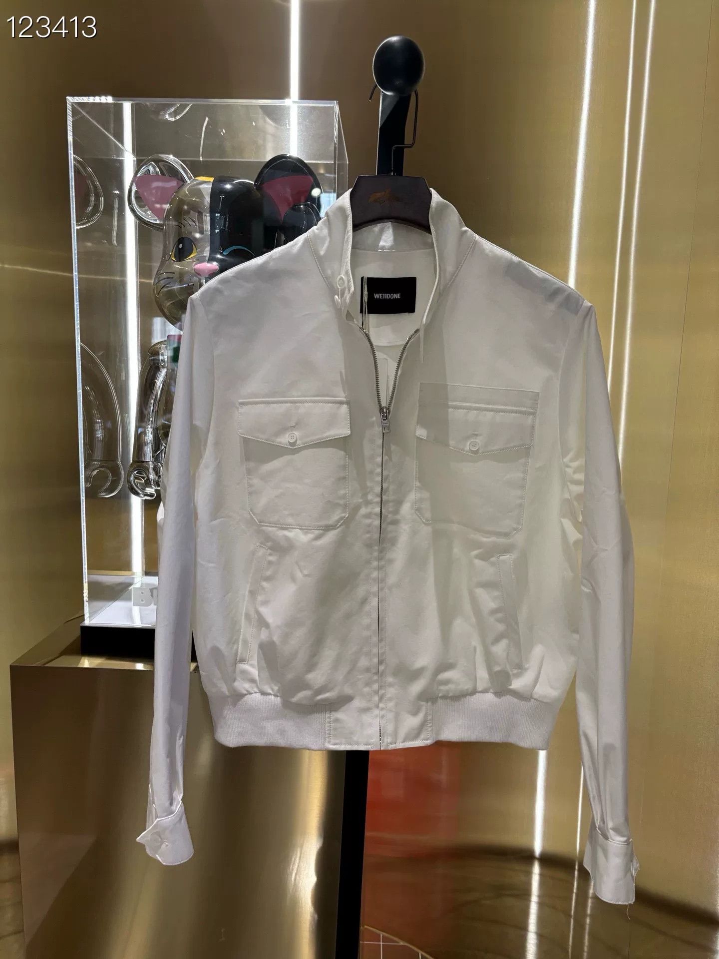 WE11DONE Welldone 040662H66 White Jacket L Size US L / EU 52-54 / 3 - 1 Thumbnail