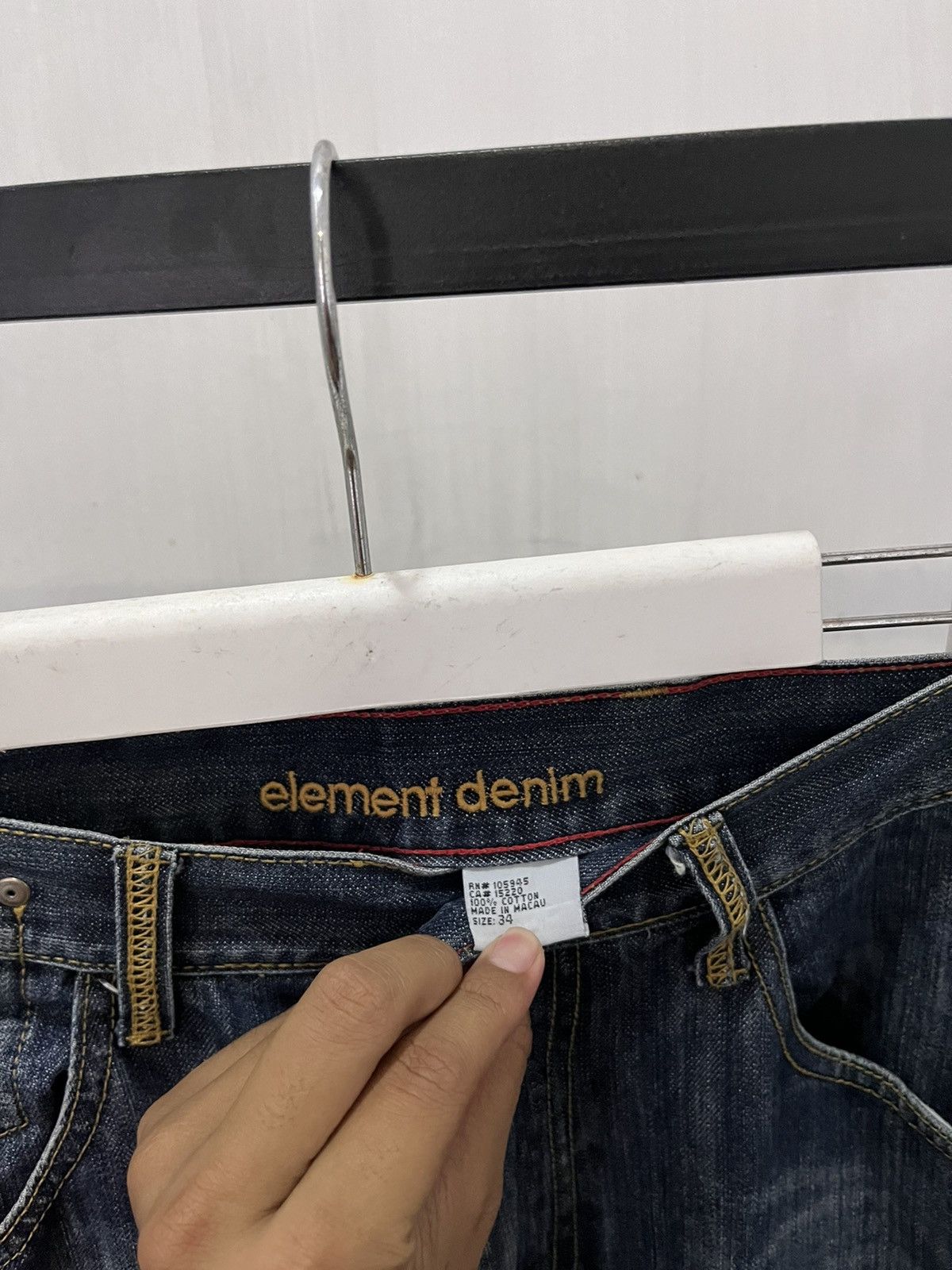 Element × Vintage Vtg Element skateboarding Denim pants Size US 35 - 5 Thumbnail