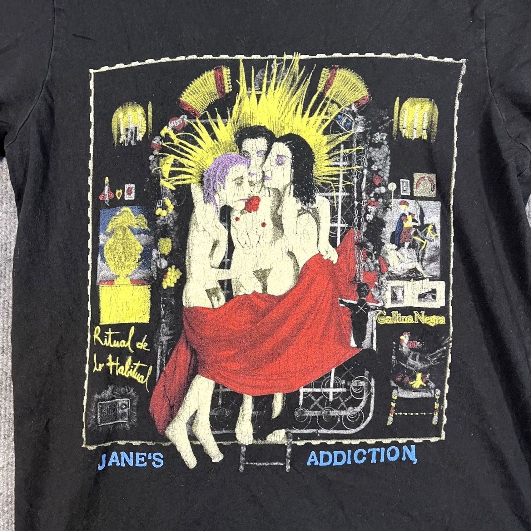 Tultex Jane's Addiction Ritual de lo Habitual 2022 Tour Concert T-Shirt Small Band Tee Black S Adult Size US S / EU 44-46 / 1 - 2 Thumbnail