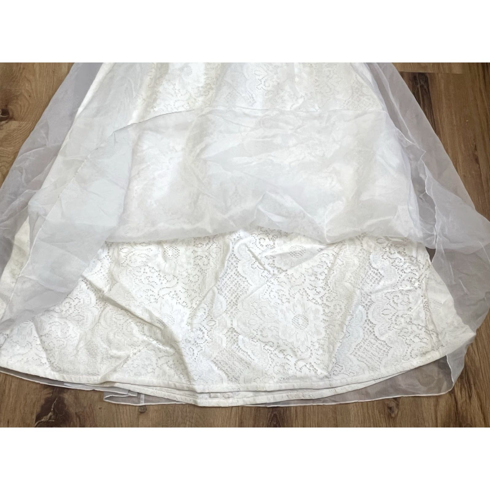 Vintage VINTAGE 1960s Lorrie Deb Dress Ivory Empire Bow Small / Medium Chiffon Edwardian Style Womens Size S / US 4 / IT 40 - 7 Thumbnail