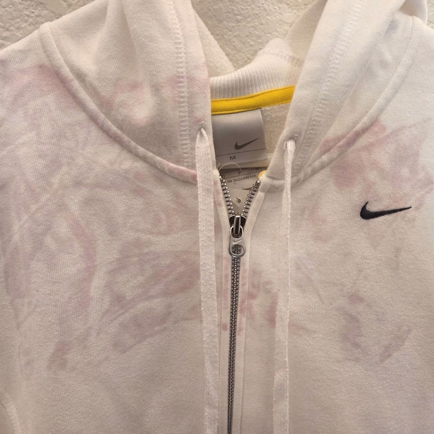 Nike Vintage Nike Pink & White Hoodie with Pocket - Retro Style Size M / US 6-8 / IT 42-44 - 6 Thumbnail