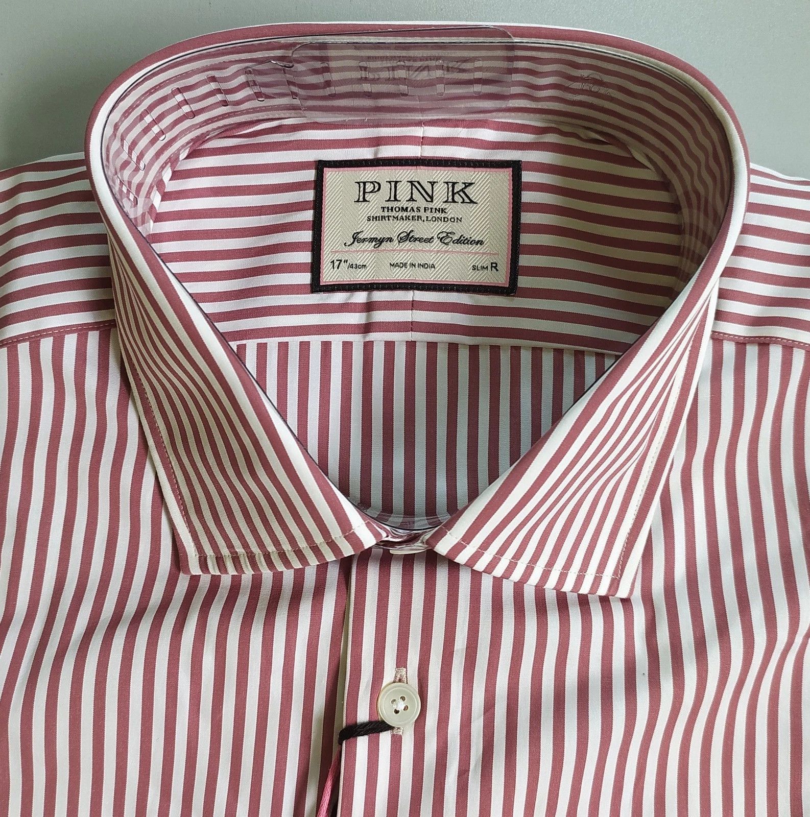 Thomas Pink Thomas Pink Slim Fit Bengal House Stripe Formal Shirt T0032 Size US L / EU 52-54 / 3 - 3 Thumbnail