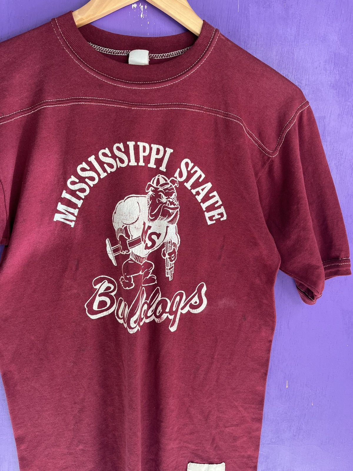 Vintage Vintage 70s Mississippi state bulldogs jersey shirt Size US M / EU 48-50 / 2 - 3 Thumbnail