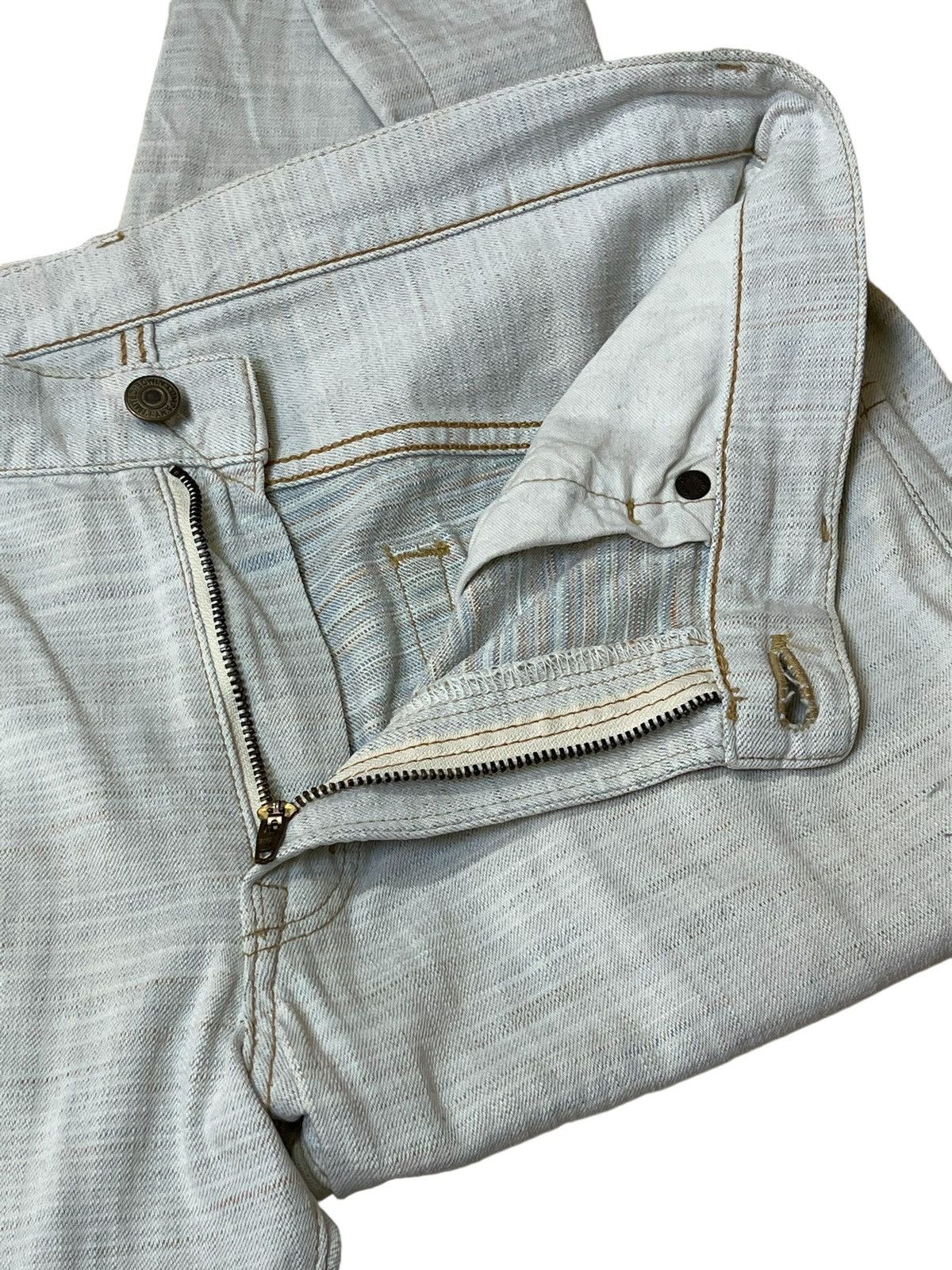 Edwin SICK 90s VINTAGE EDWIN GRAND BLUE SELVAGE 13oz DENIM Size US 33 - 10 Thumbnail