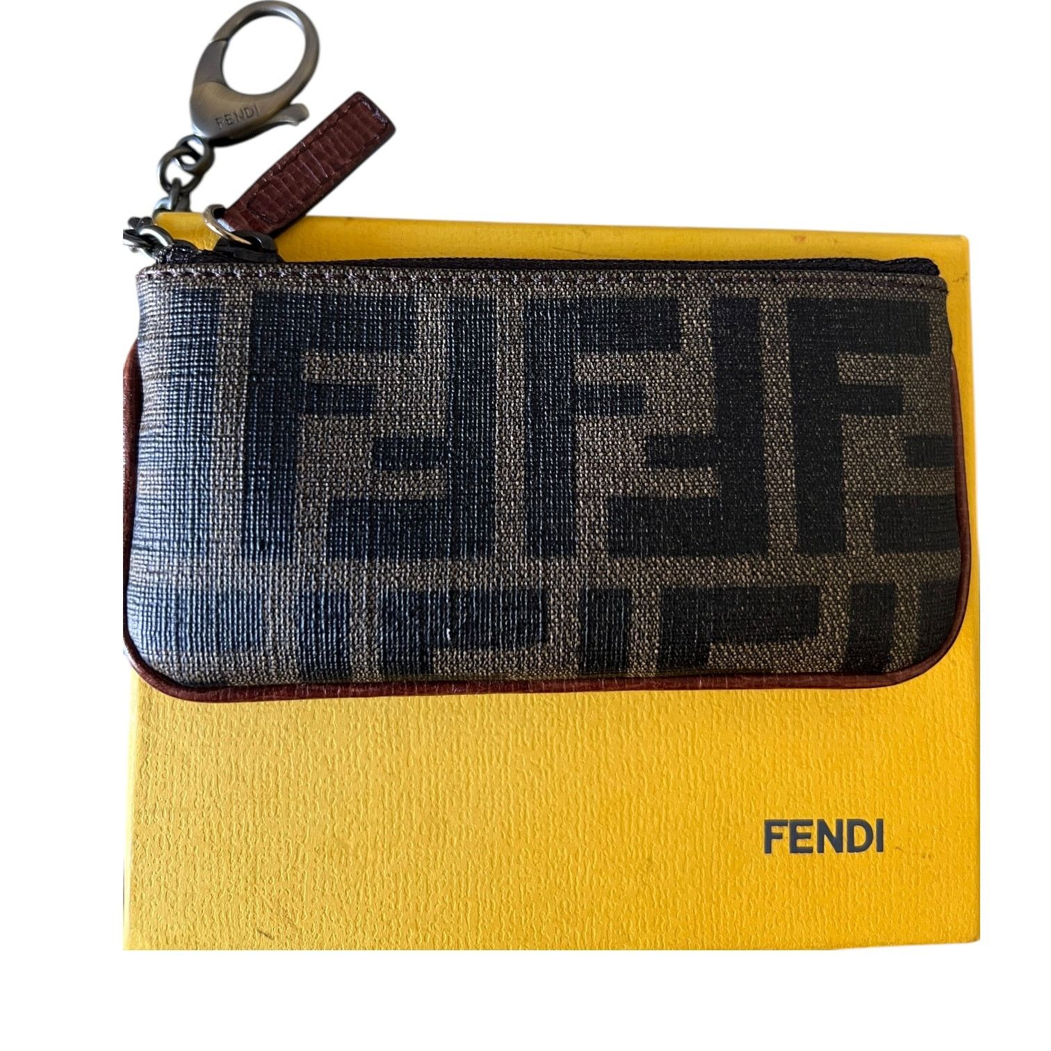 Fendi Fendi Zucca Tobacco Key Ring Coin Wallet Size ONE SIZE - 2 Thumbnail