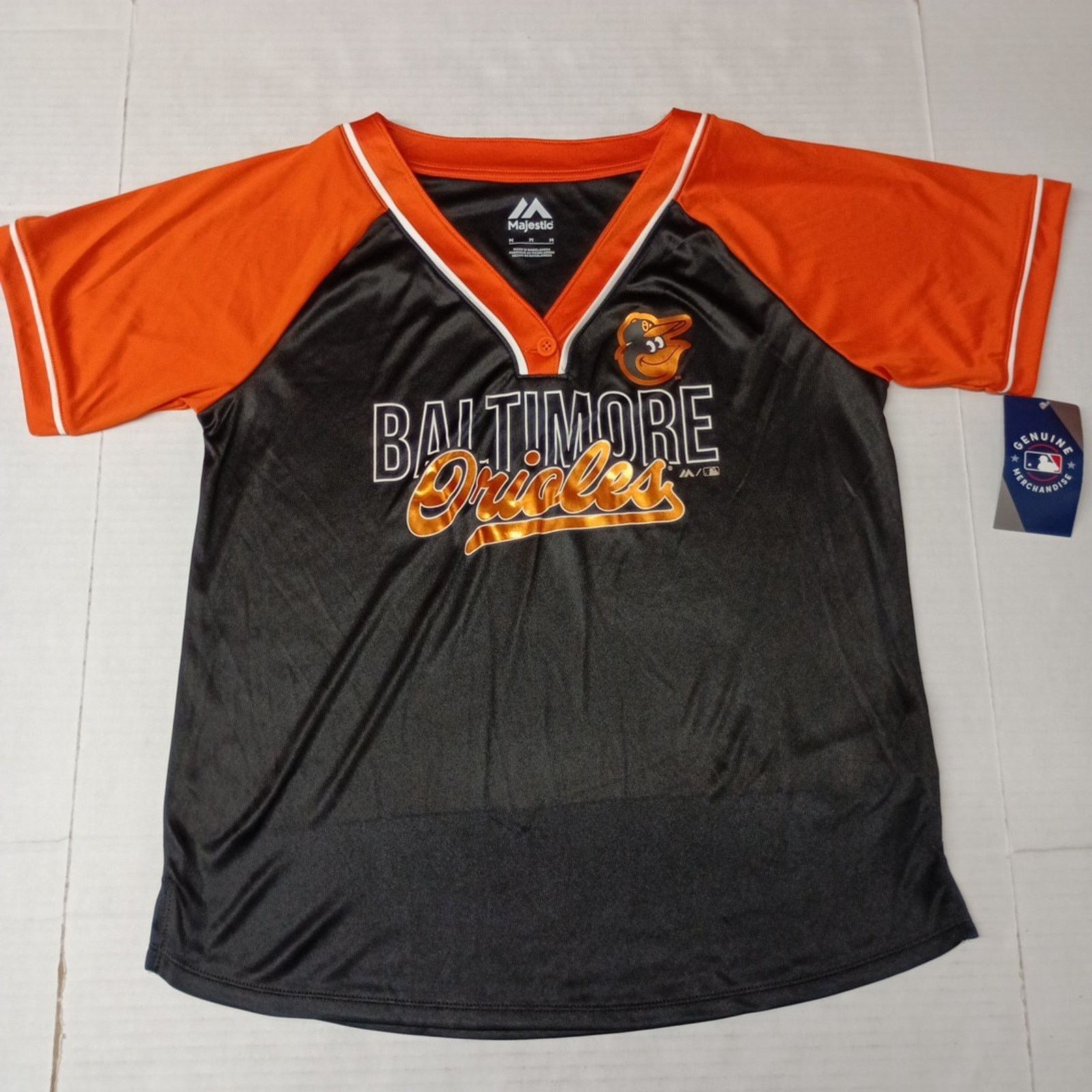 Majestic Majestic Baltimore Orioles Jersey Womens Size M Orange Black Size M / US 6-8 / IT 42-44 - 1 Thumbnail