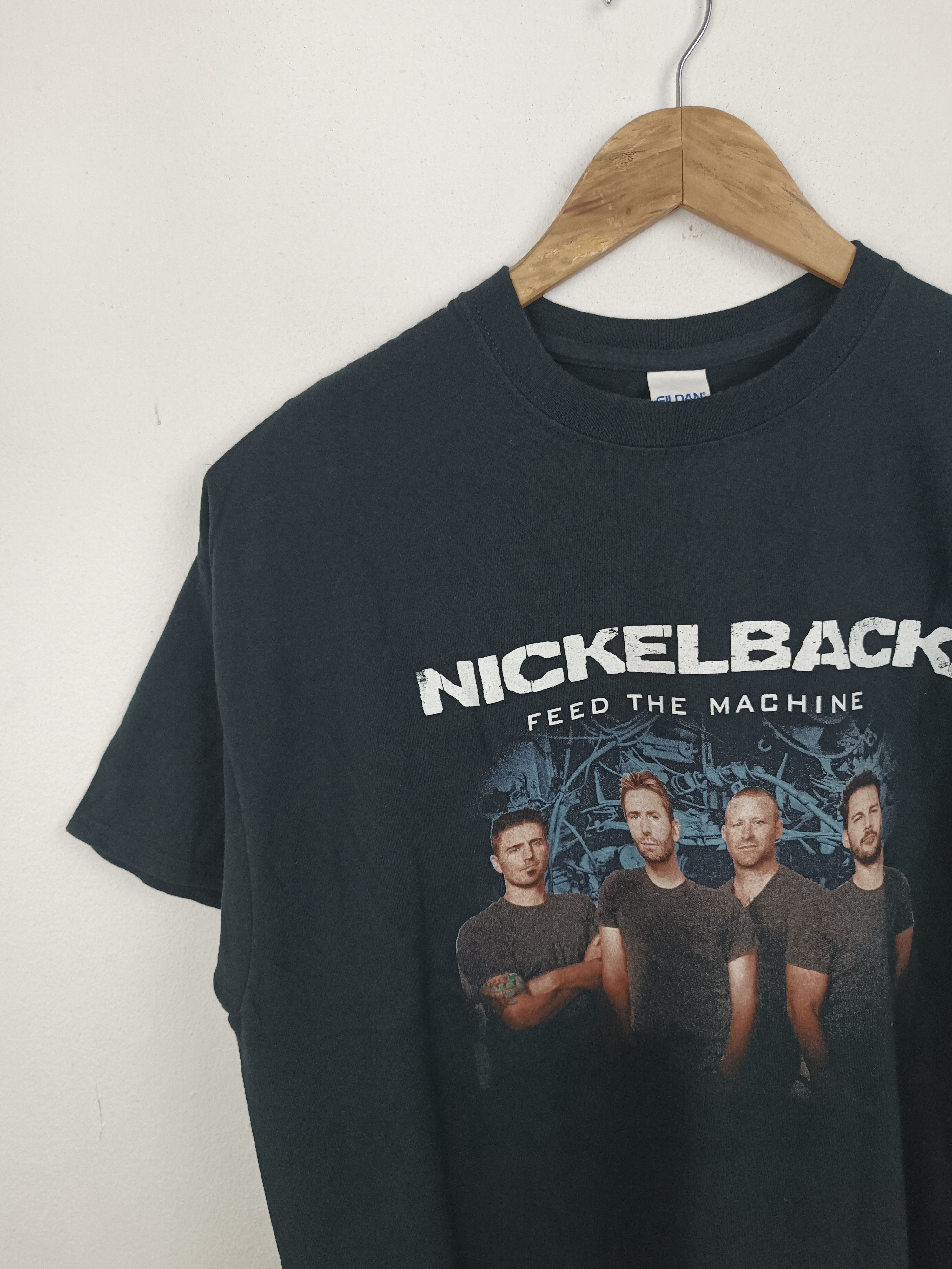 Band Tees VINTAGE 2019 NICKELBACK FEED THE MACHINE TOUR TEE Size US XL / EU 56 / 4 - 5 Thumbnail