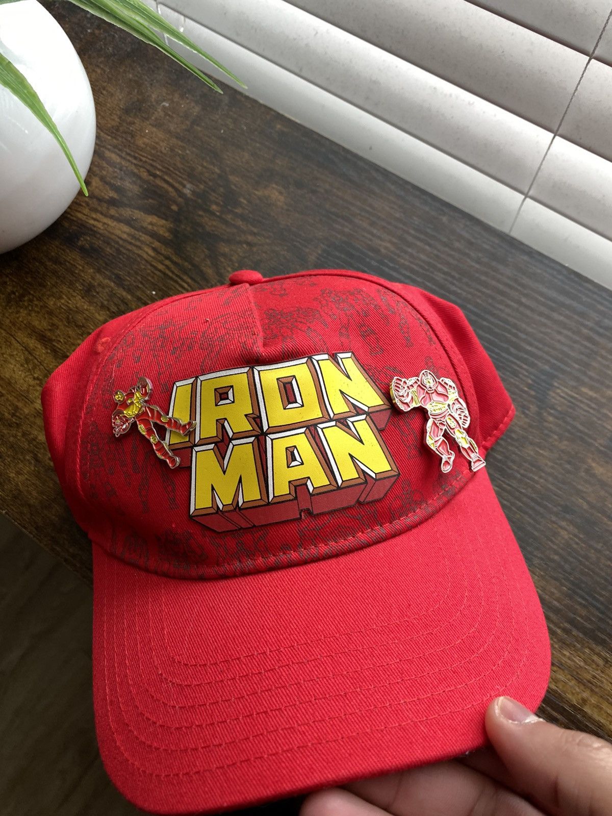 Marvel Comics Iron Man Hat with Pins Size ONE SIZE - 2 Thumbnail