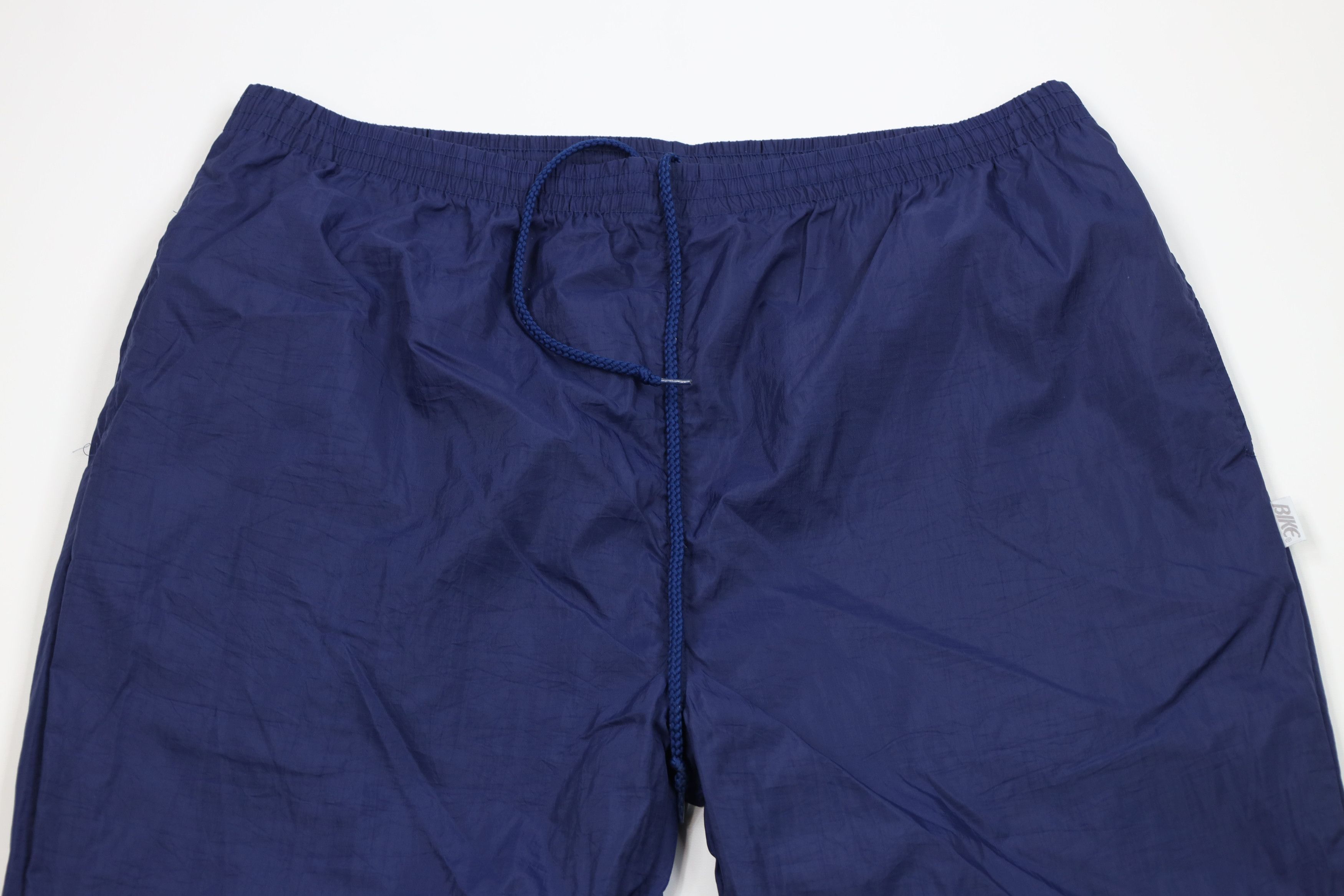 Vintage Vintage 90s Bike Blank Windbreaker Joggers Pants Nylon Blue Size US 38 / EU 54 - 2 Thumbnail