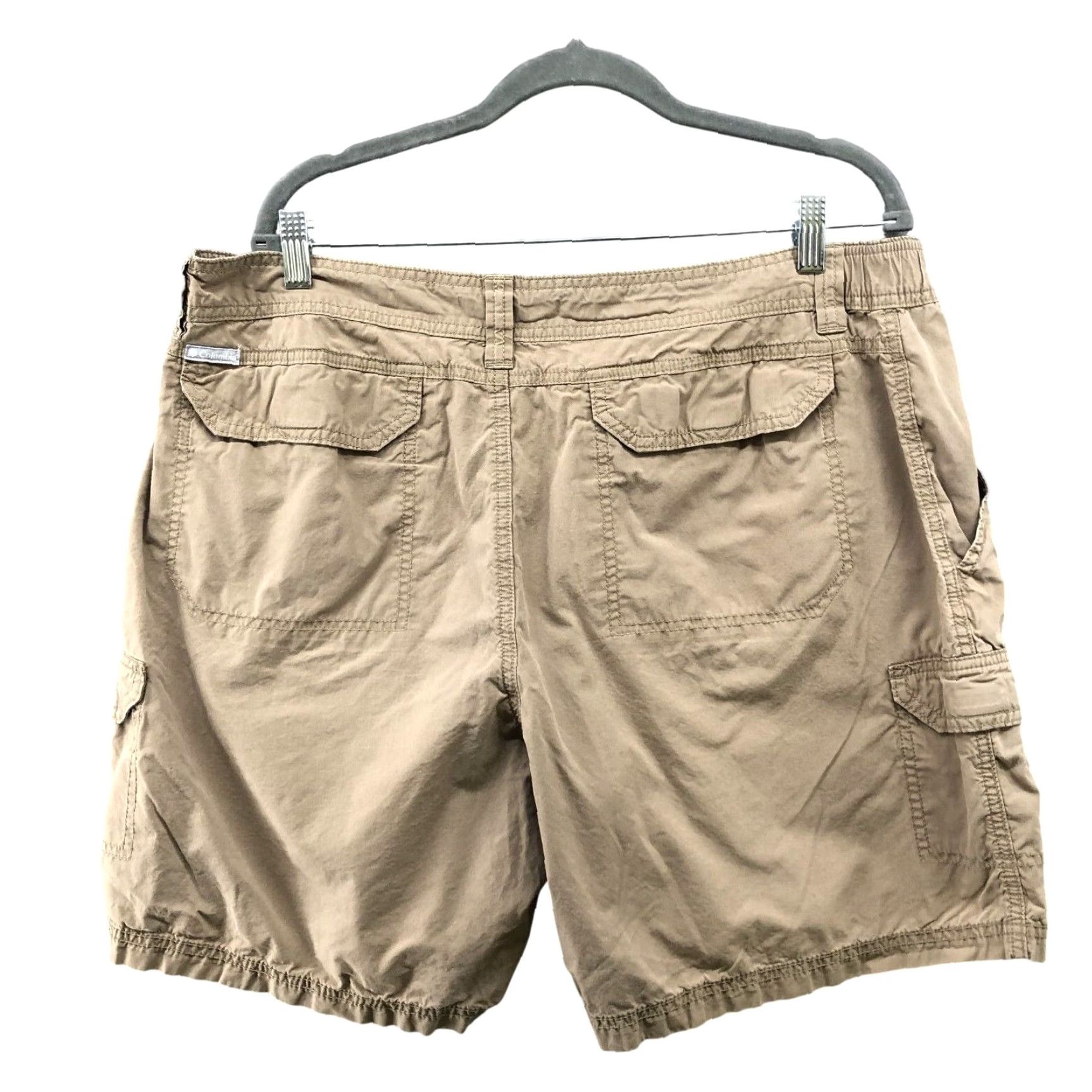 Vintage Columbia Cargo Shorts Mens 40x8 Tan Khaki Lightweight Outdoors Hiking Utility Shorts Size US 40 / EU 56 - 2 Thumbnail