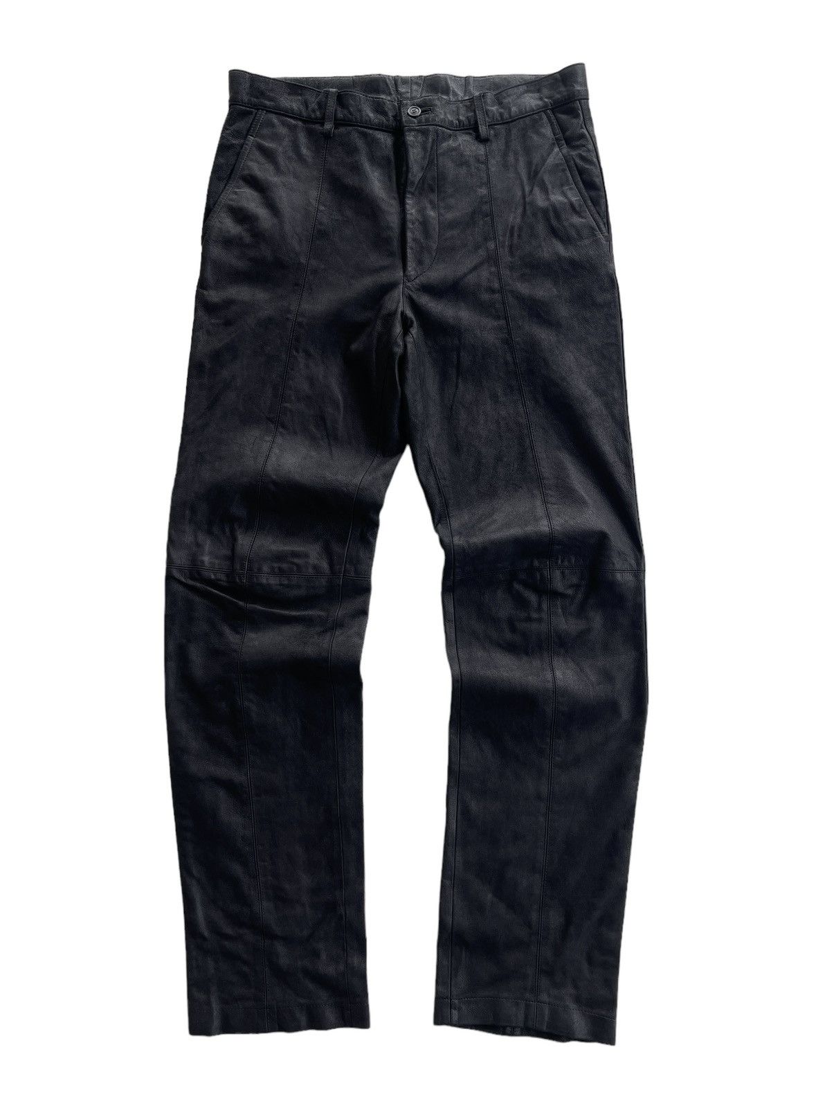 Issey Miyake Issey Miyake Men Sheepskin Leather Pants Size US 31 - 1 Thumbnail