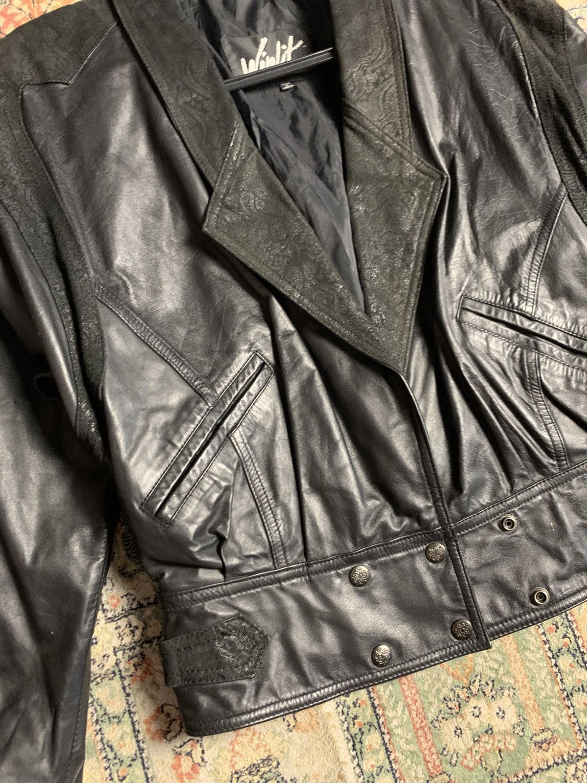 Japanese Brand × Vintage 🔥RARE CROPPED GENUINE LEATHER JACKET WINLIT ISSEY MIYAKE Size US S / EU 44-46 / 1 - 5 Thumbnail