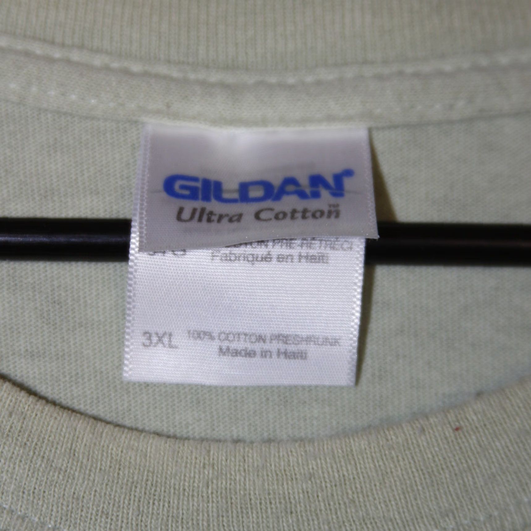 Gildan VTG Let Him Give You A Hand Graphic T Shirt Mens 3XL Green Jesus Teee Streetwear Size US XXL / EU 58 / 5 - 3 Thumbnail