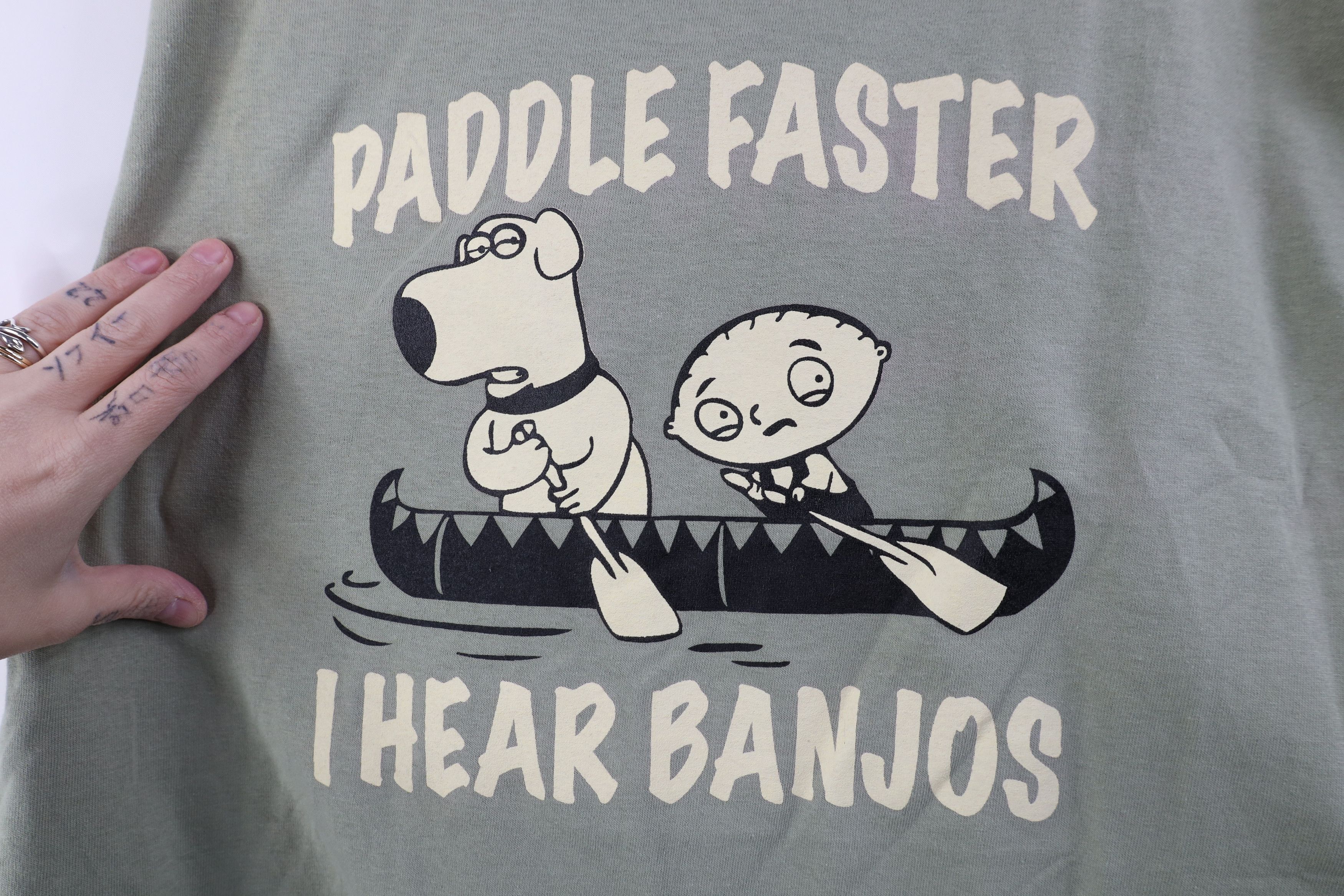 Vintage Vintage Family Guy Faster I Hear Banjos Brian Stewie T-Shirt Size US XL / EU 56 / 4 - 4 Thumbnail