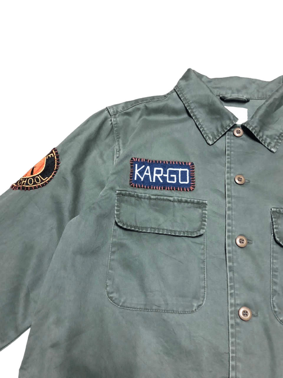 Vintage Vtg Union Outfitter C-46 Button Down Shirt Custom Patch Size US M / EU 48-50 / 2 - 10 Thumbnail