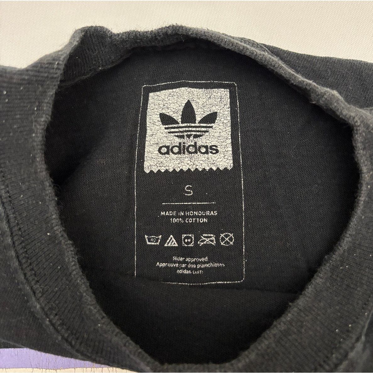 Adidas Size S | ADIDAS Men's Box Logo Long Sleeve Crew Neck T-shirt Size US S / EU 44-46 / 1 - 6 Thumbnail