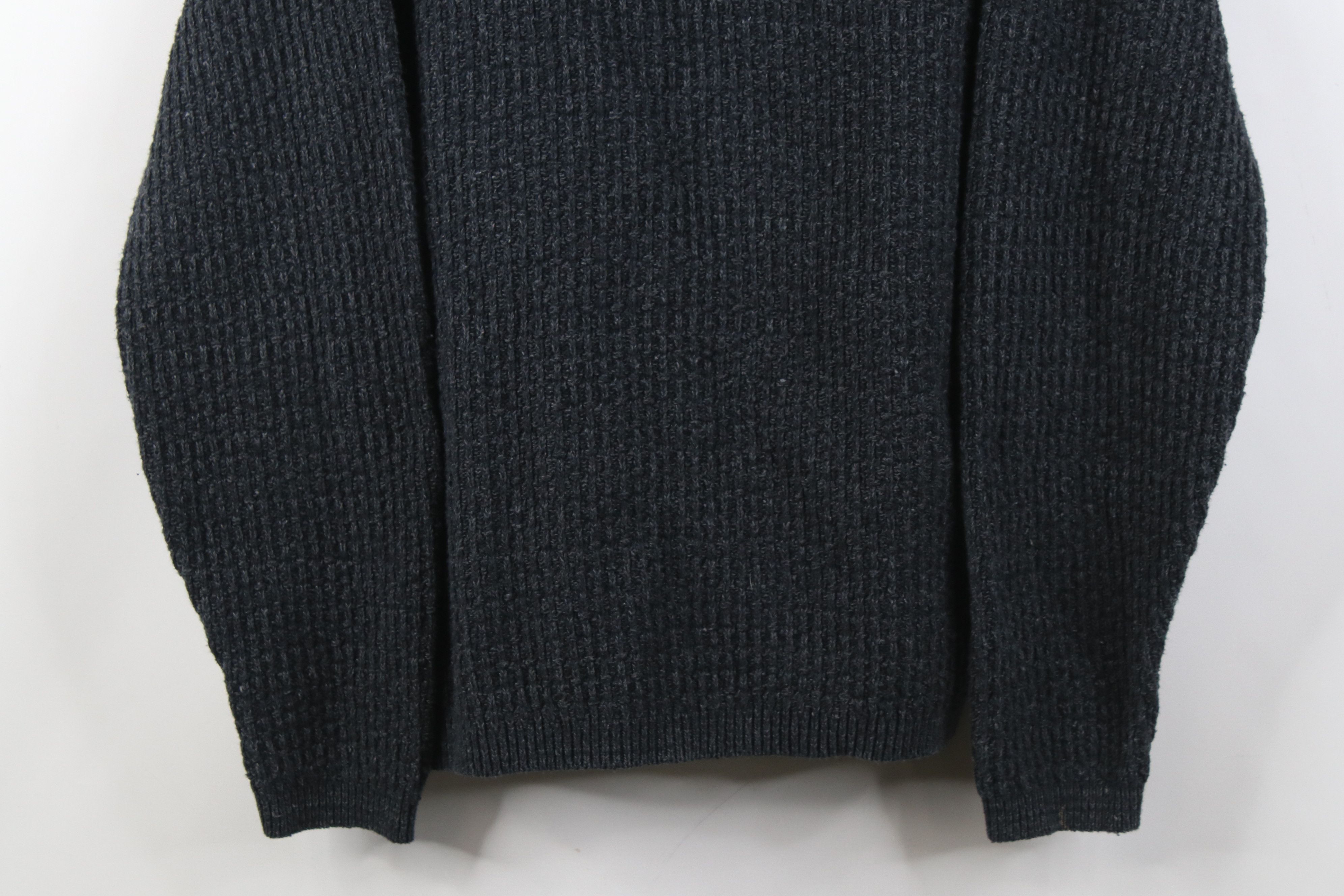 Vintage Vintage 90s Streetwear Knit Henley Sweater Bluish Gray Size US M / EU 48-50 / 2 - 3 Thumbnail