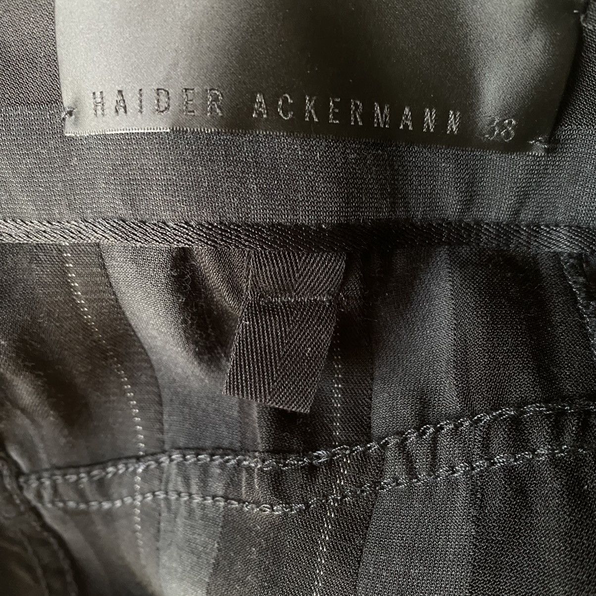 Haider Ackermann SS18 Stripes Rayon Blend Back Elastic Drop Crotch Trousers Size US 32 / EU 48 - 6 Thumbnail