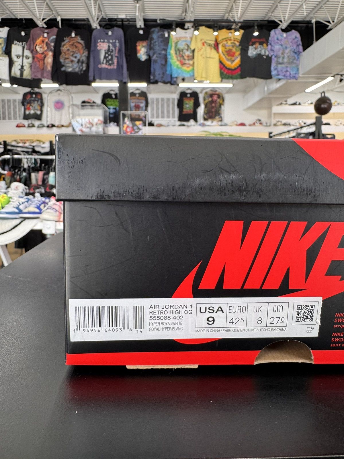 Air Jordan 1 Hyper Royal Smoke Grey Size 9 (2021)