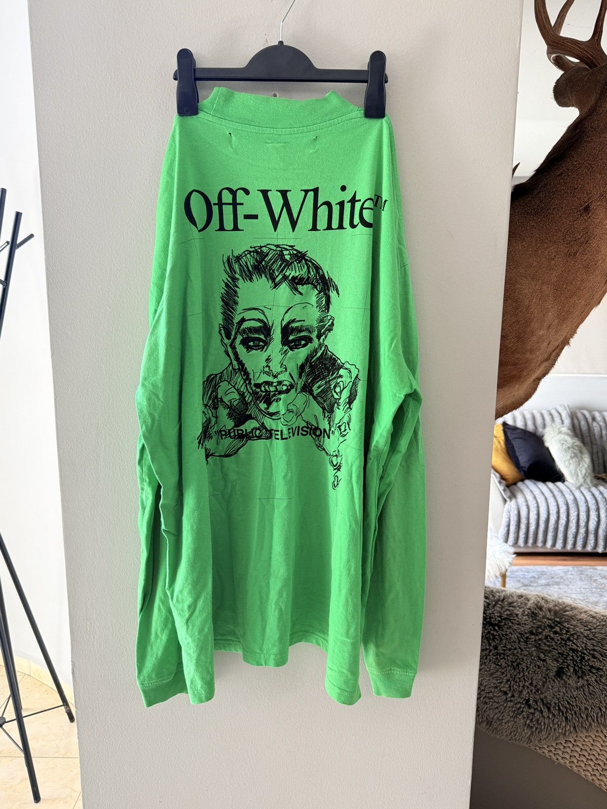 Off-White Off White “Public Television” Longsleeve/turtleneck Size US S / EU 44-46 / 1 - 7 Thumbnail