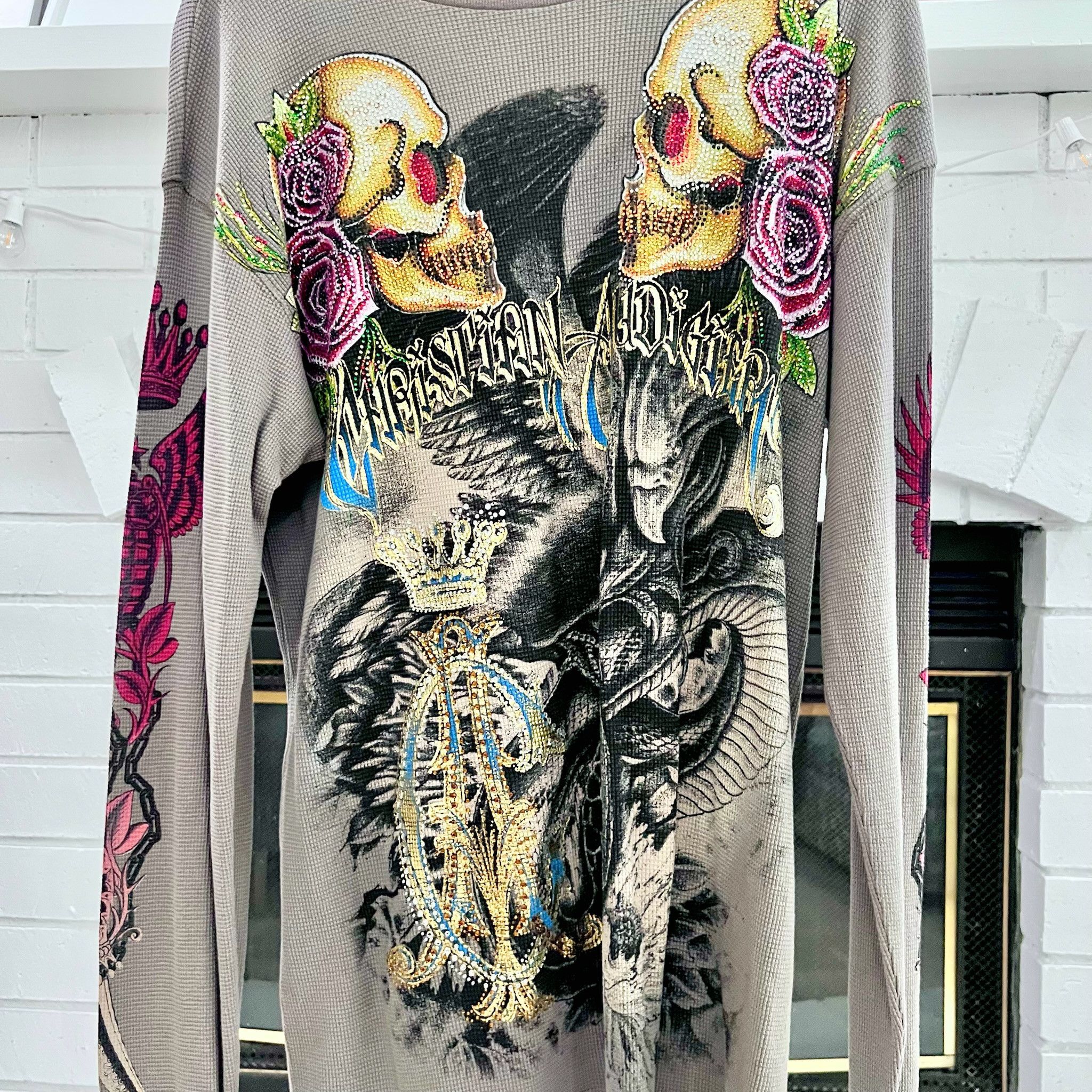 Ed Hardy RARE! Ed Hardy Christian Audigier Snake/Eagle Battle Shirt Size US S / EU 44-46 / 1 - 3 Thumbnail