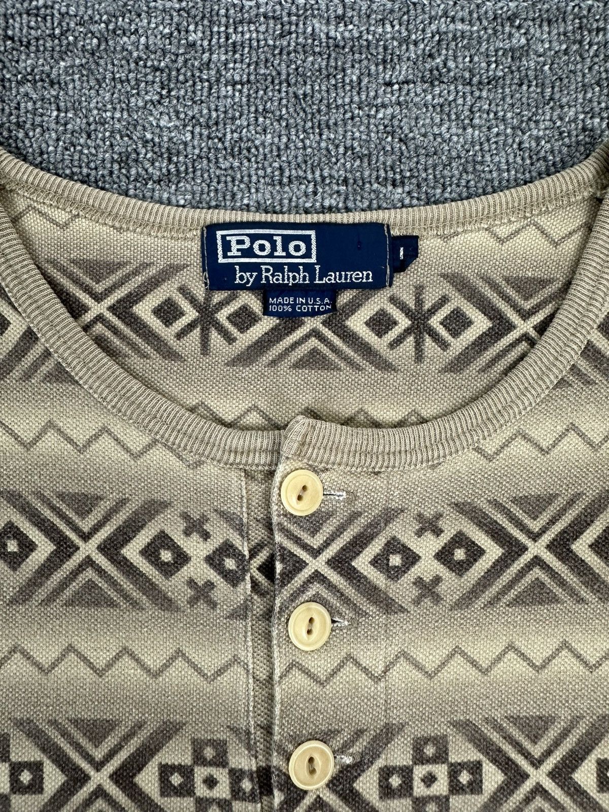 Polo Ralph Lauren Grail🔥Vintage Polo Ralph Lauren Aztec Navajo Shirt Size US XL / EU 56 / 4 - 5 Thumbnail