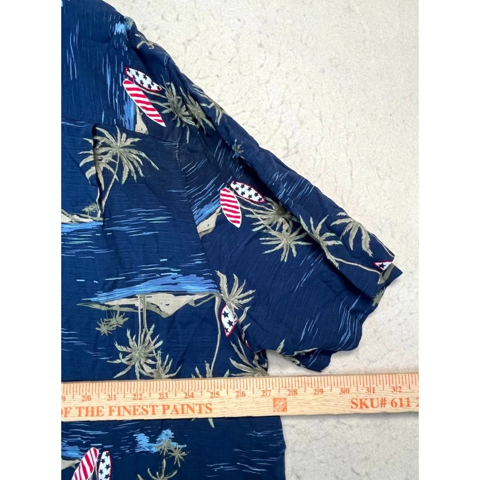 George George Hawaiian Shirt Men's 3XL Blue Beach Short Sleeve Button-Up Shirt Size US XXL / EU 58 / 5 - 3 Thumbnail