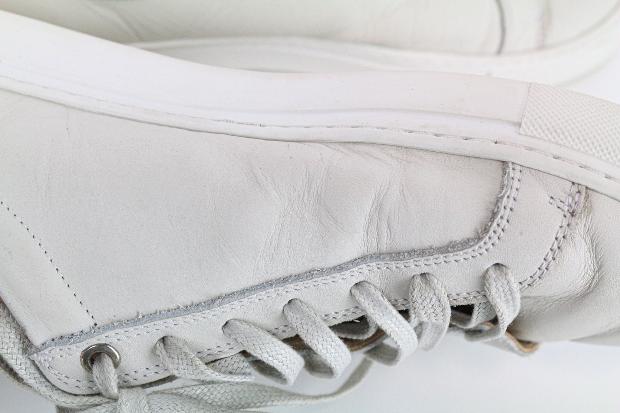 Suitsupply EU41 Beige Grey Leather Low-Top Sneakers 74451 Size US 8 / EU 41 - 11 Thumbnail