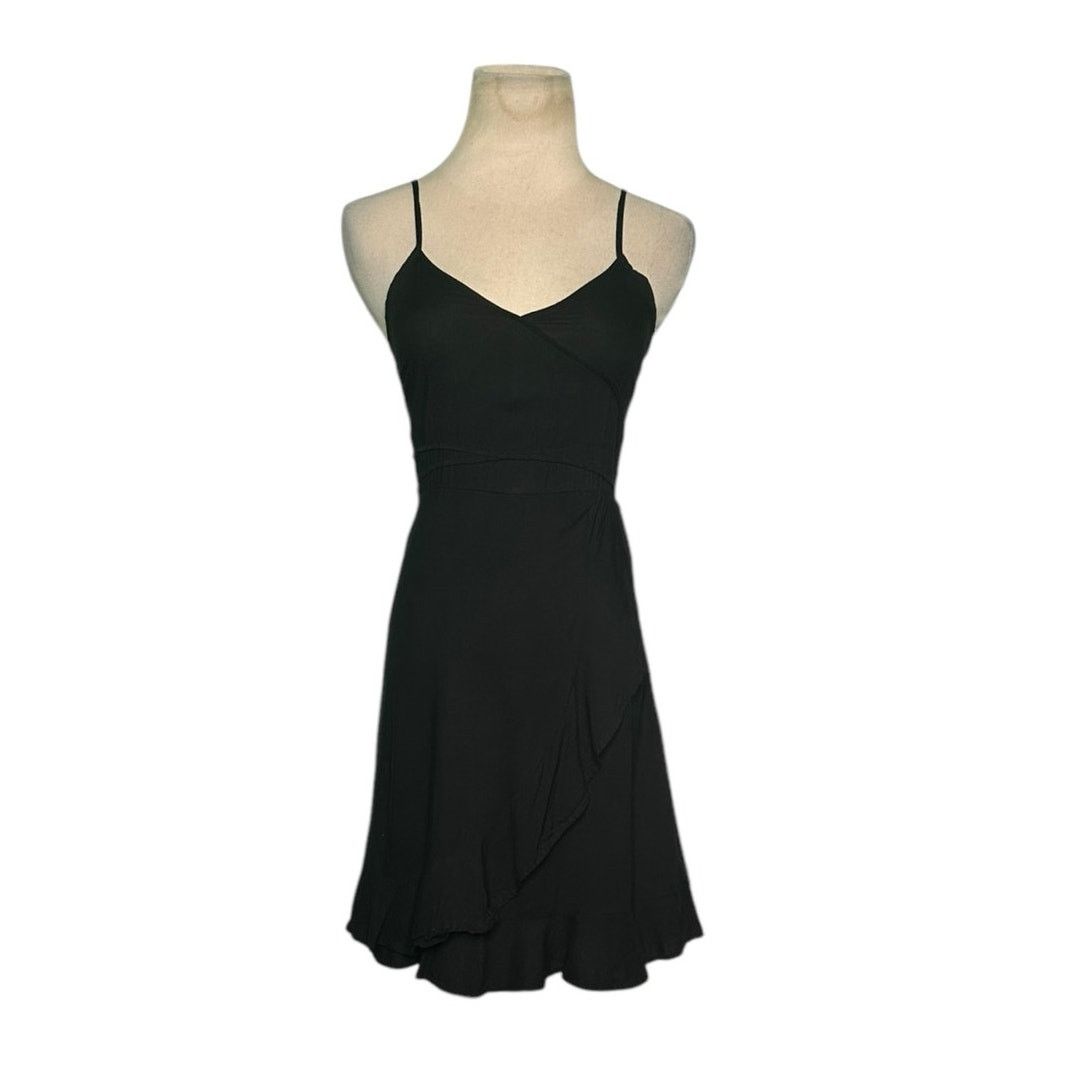 H&M H&M black ruffle summer mini dress size 0 Size XS / US 0-2 / IT 36-38 - 12 Thumbnail