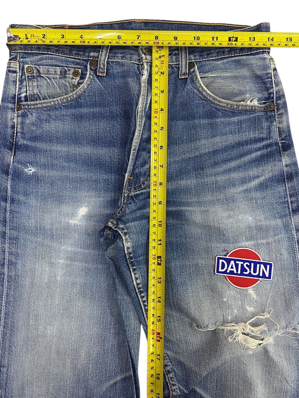 Levi's Levi’s Faded Blue Wash Straight Leg Style Jeans Size US 28 / EU 44 - 6 Thumbnail