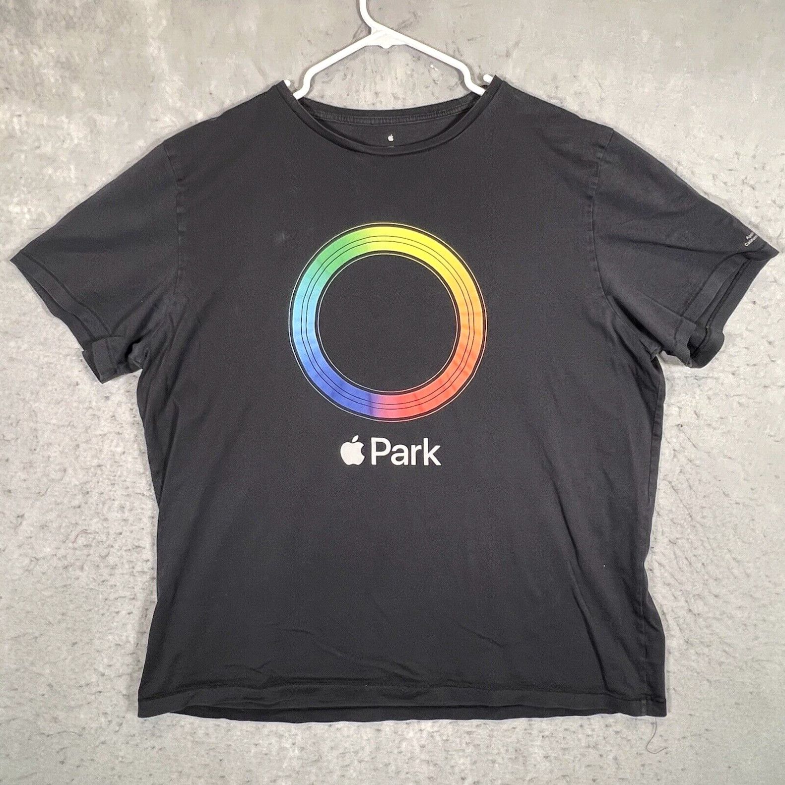 image of A1 Apple Park Infinity Loop T Shirt Adult 2Xl Black California Mens in White