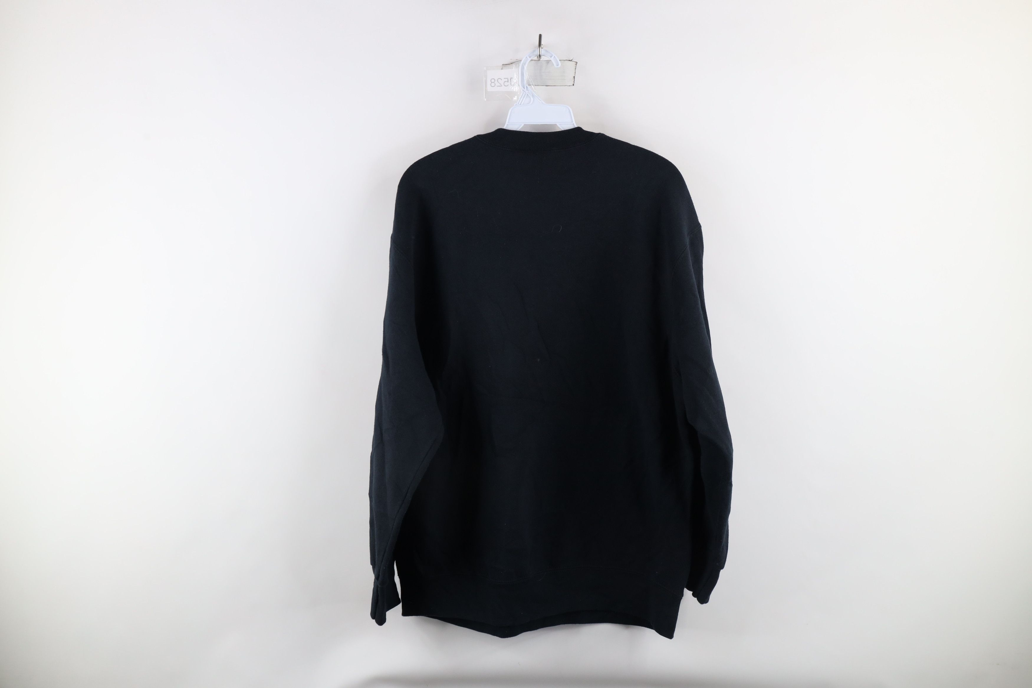 Vintage Vintage 90s Streetwear Owl Crewneck Sweatshirt Black Size US L / EU 52-54 / 3 - 7 Thumbnail