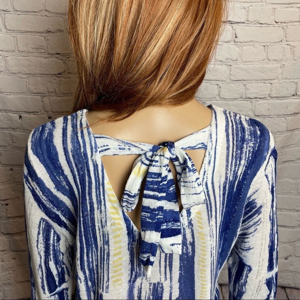 NIC+ZOE Nic + Zoe SAIL AWAY TOP Tunic Blue White Size S Size S / US 4 / IT 40 - 5 Thumbnail