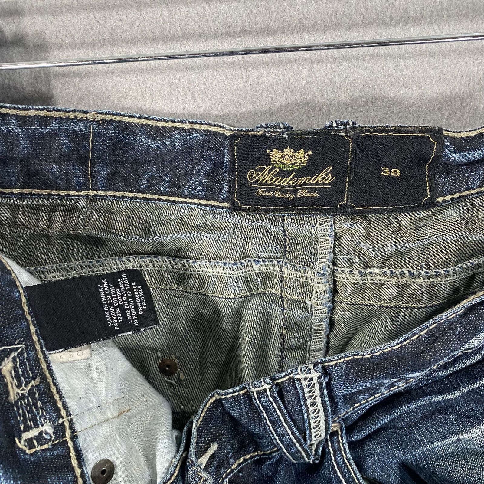 Akademiks Vtg Akademiks Straight Leg Denim Blue Jeans Pants Mens 38x30 Size US 38 / EU 54 - 7 Thumbnail